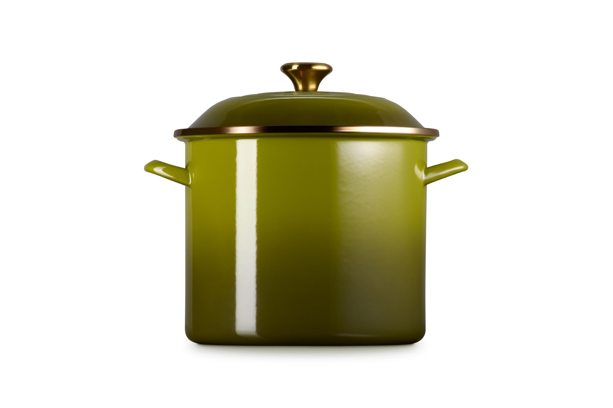 le-creuset-enamel-on-steel-traditional-stockpot-12-qt-olive image 4