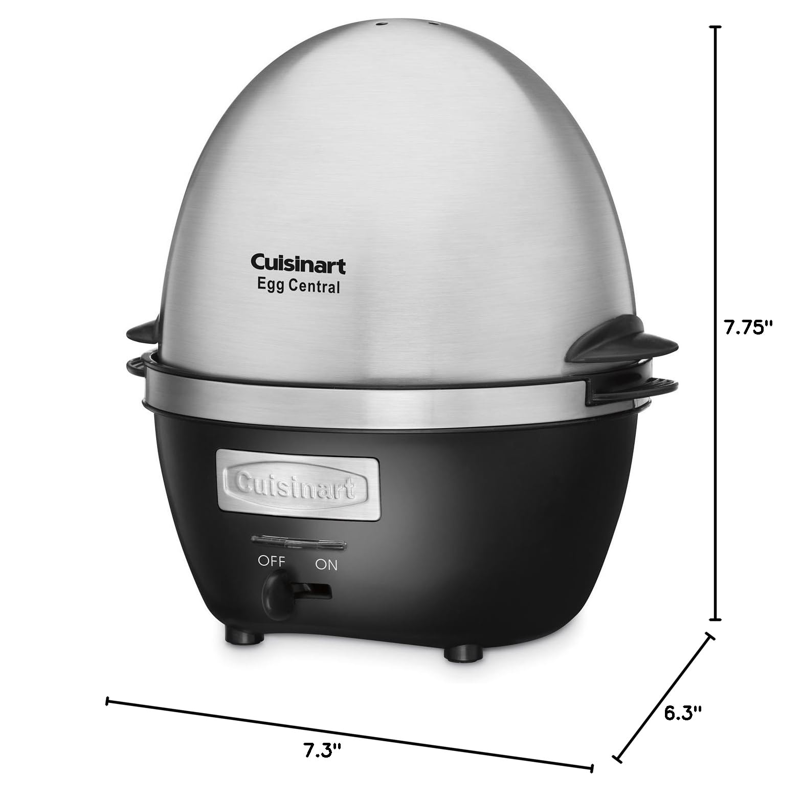 cuisinart-cec-10-egg-central-egg-cooker-brushed-stainless-steel-10-egg-capacity image 3
