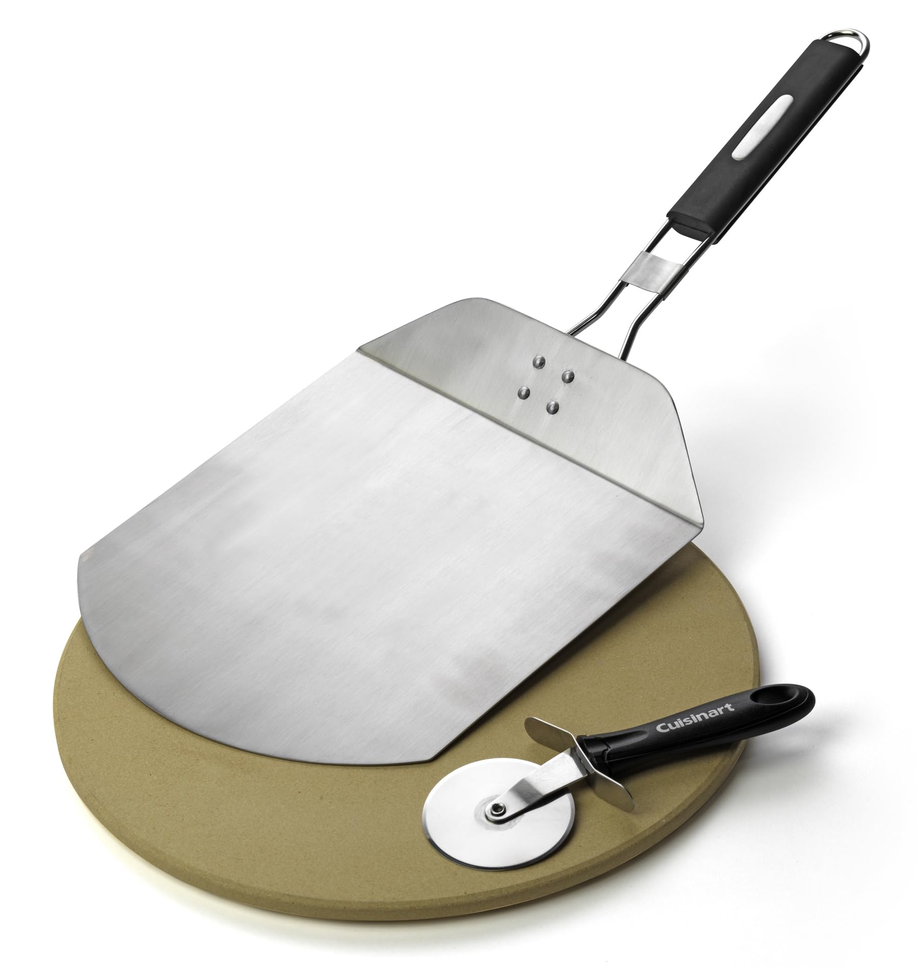cuisinart-3-piece-pizza-grilling-pack-13-round-pizza-stone-for-grill-with-cutter image 1