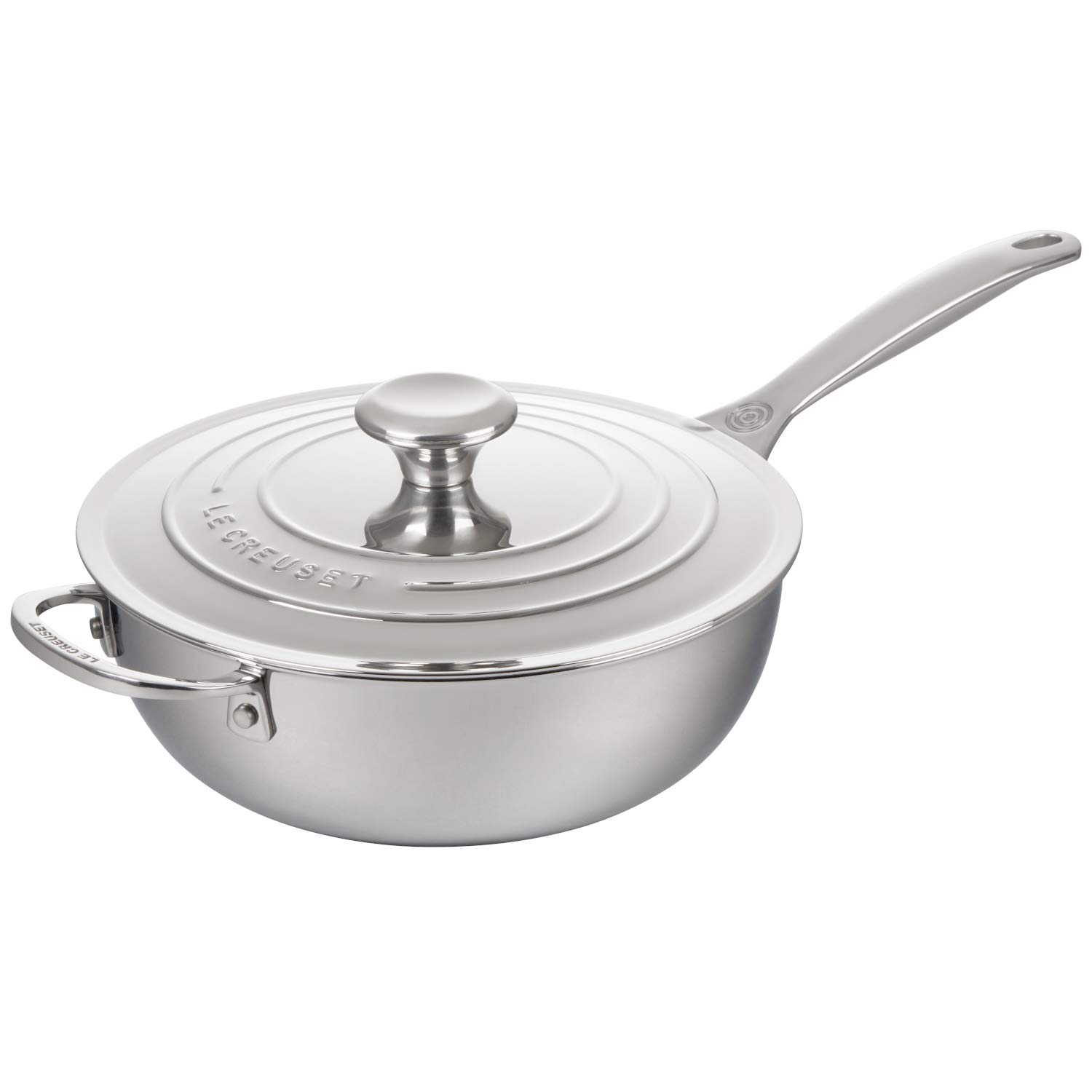 le-creuset-tri-ply-stainless-steel-3-5-quart-nonstick-saucier-with-lid image 4