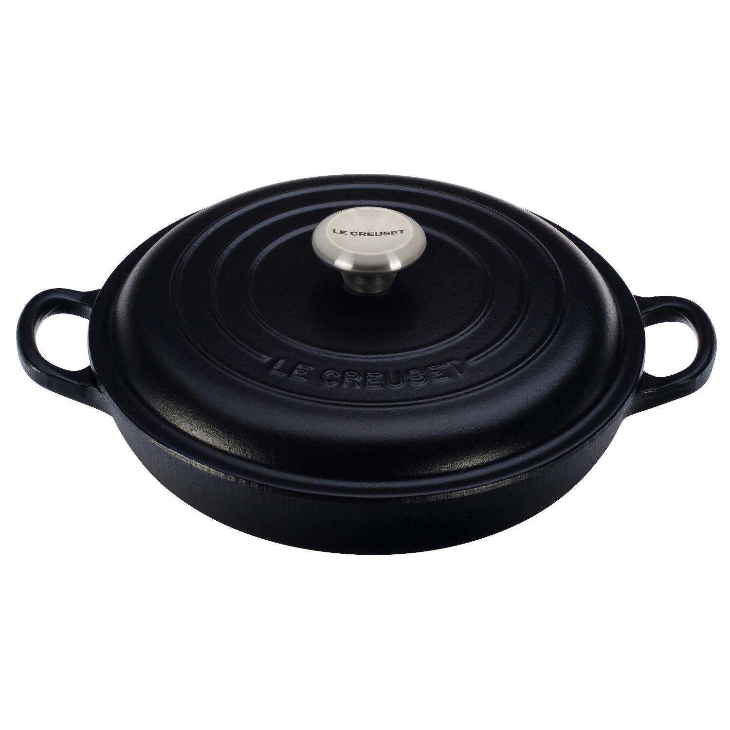 le-creuset-braiser-1-5-qt-licorice-enameled-cast-iron image 1