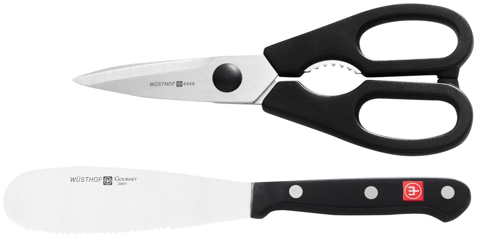 w-sthof-gourmet-2-piece-spreader-and-shears-set-model-8757 image 1