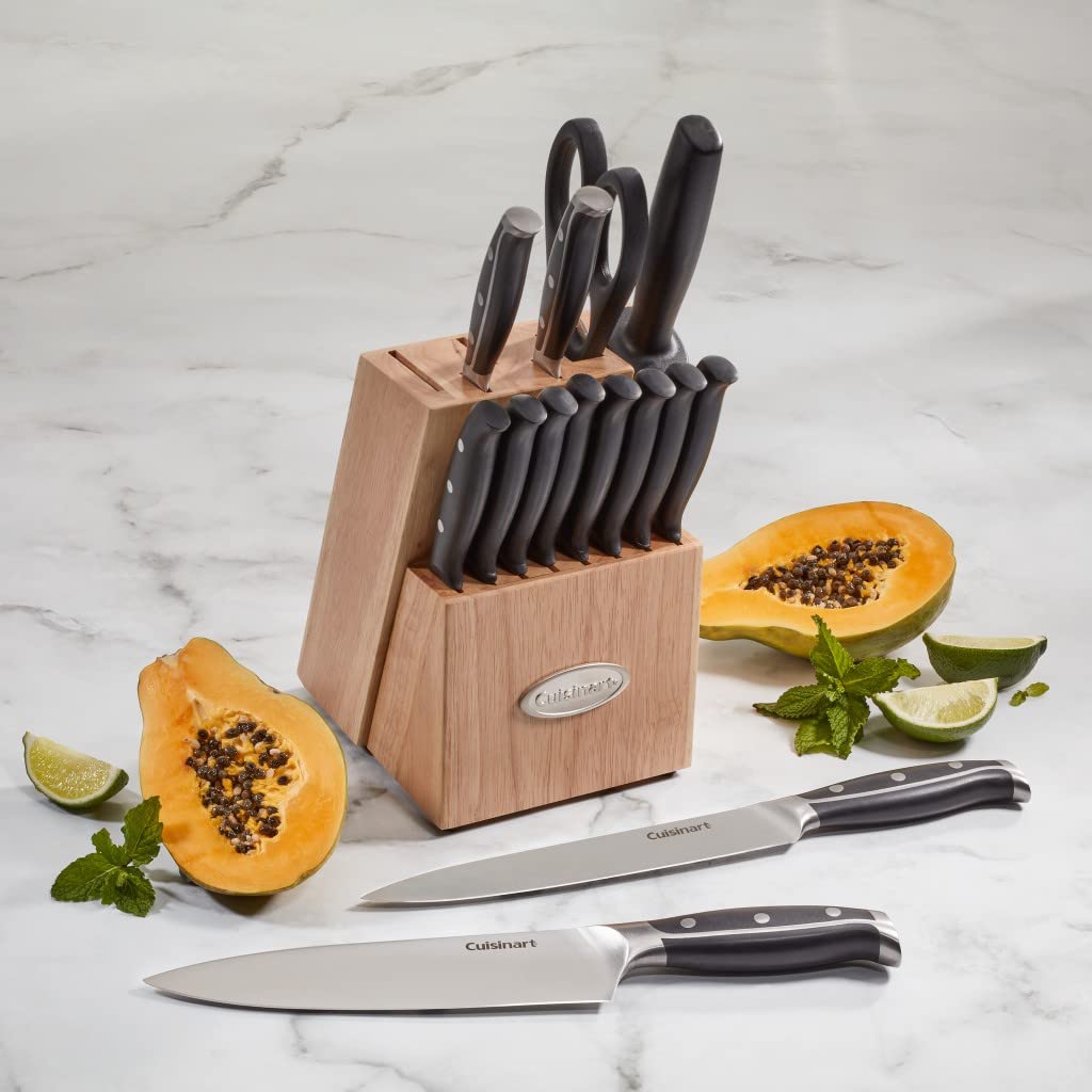 cuisinart-classic-15-piece-knife-block-set-with-nitrogen-infused-steel-black image 3