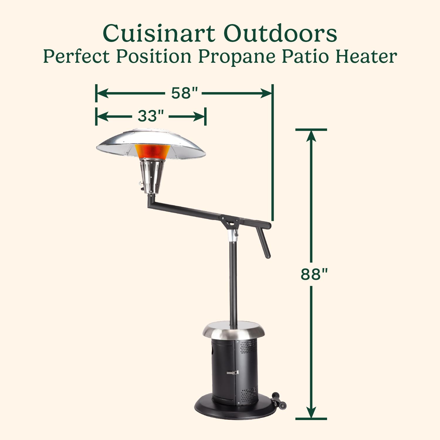 cuisinart-perfect-position-propane-patio-heater-38-200-btu-swivel-arm-outdoor-he image 2