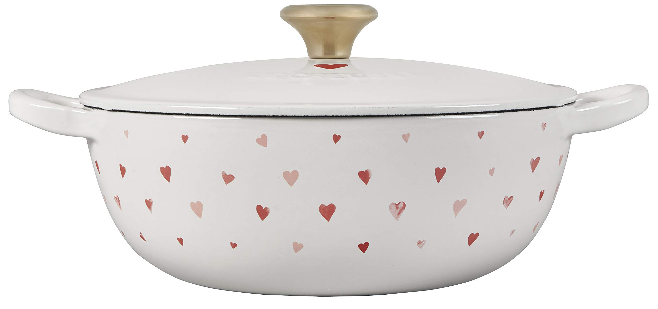 le-creuset-l-amour-enameled-cast-iron-soup-pot-2-75-qt-white-with-heart-applique image 2