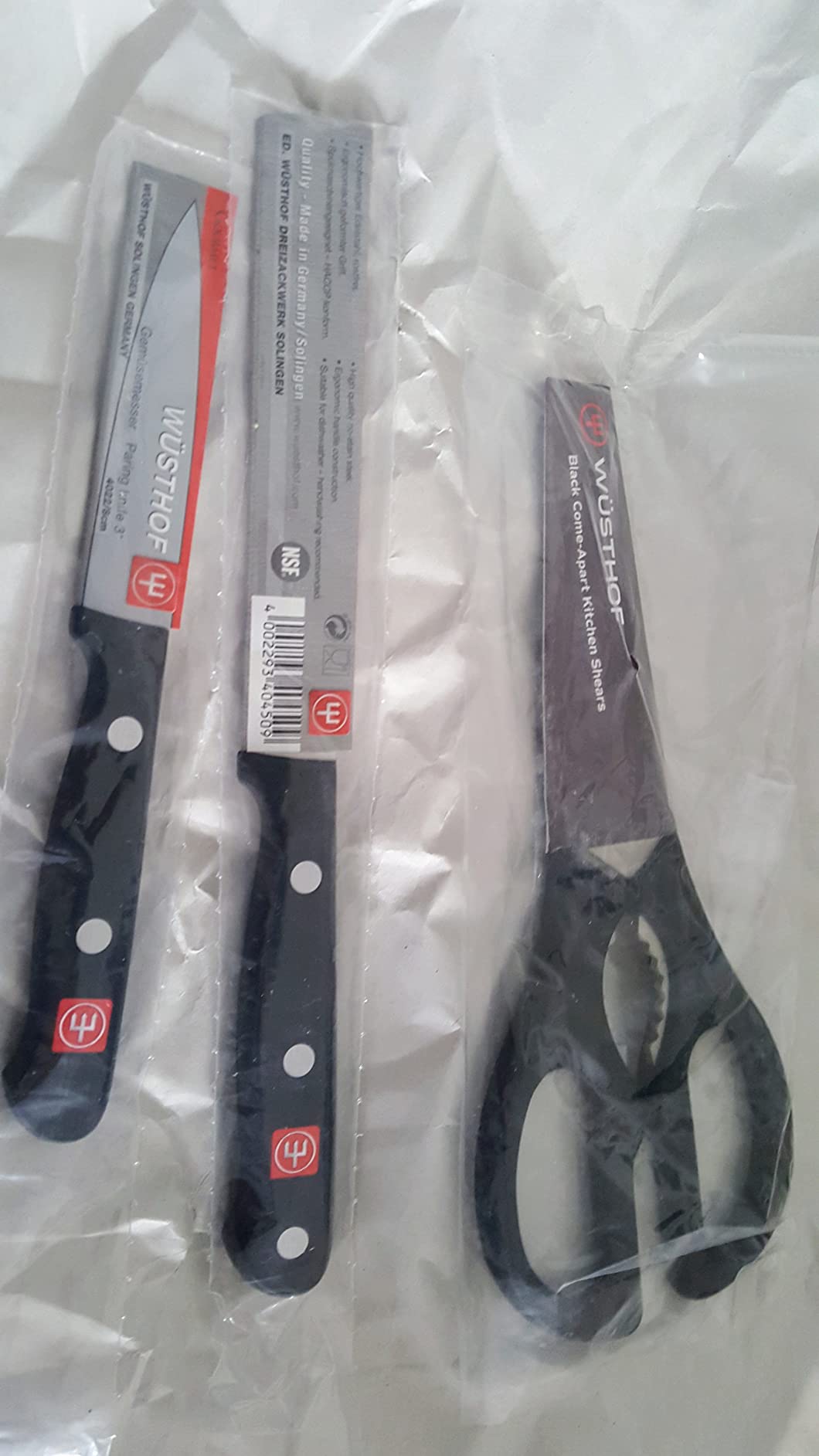 Nice knives, but shears could be sharper
