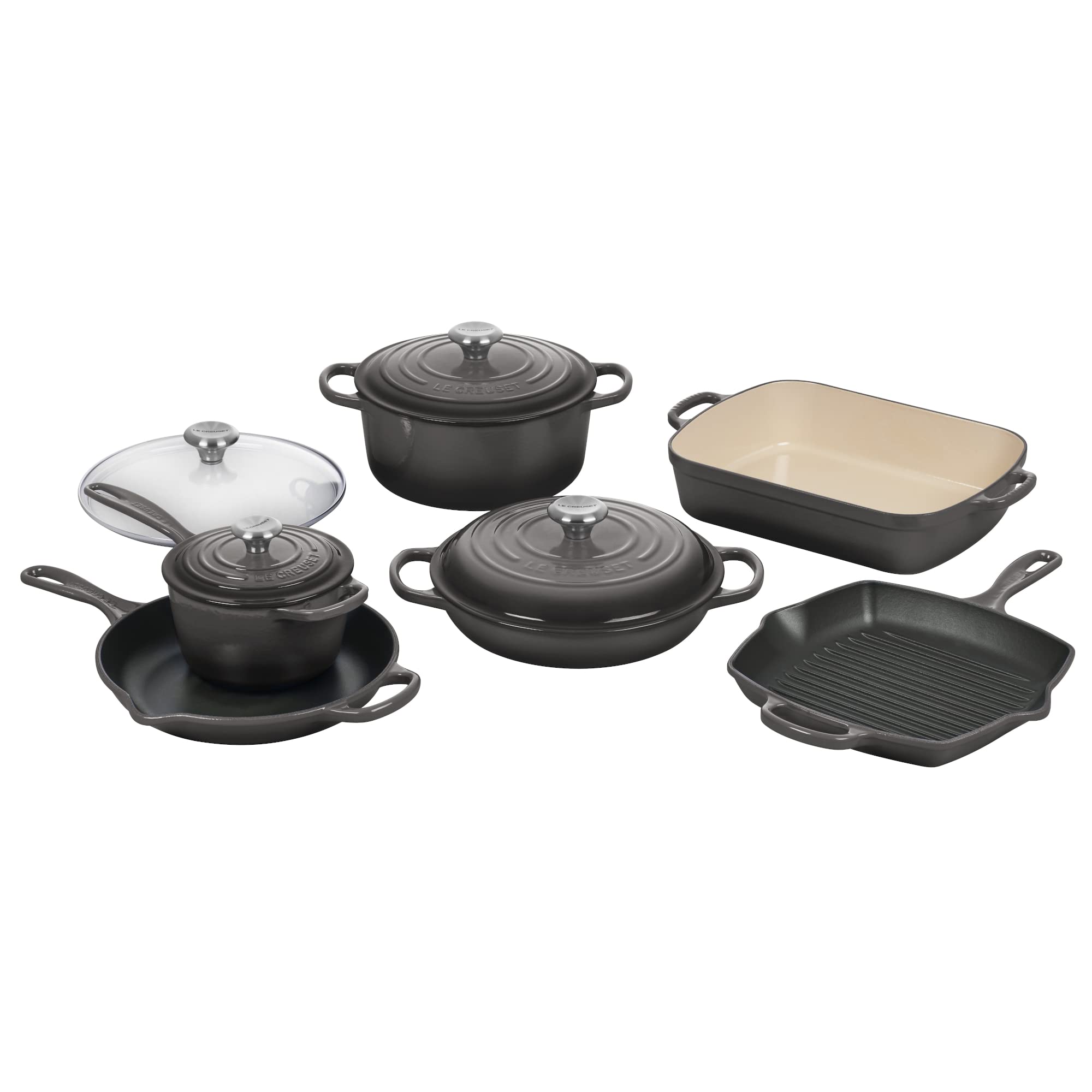 le-creuset-signature-enameled-cast-iron-cookware-set-10-piece-marseille image 4