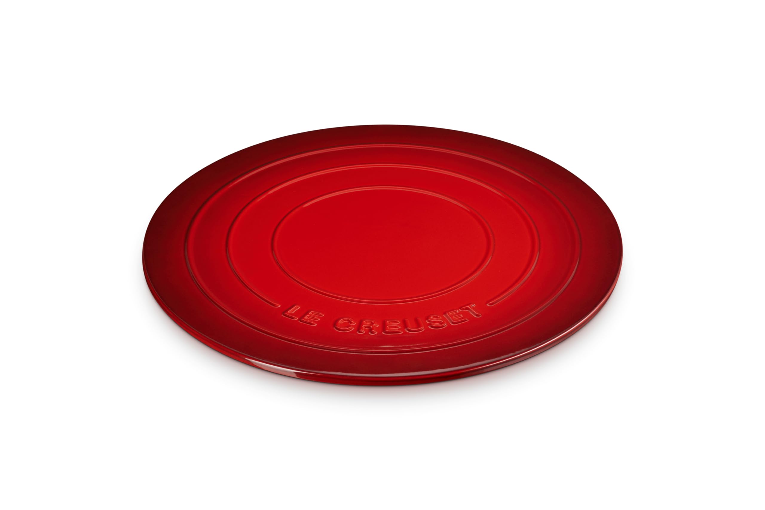 le-creuset-stoneware-round-pizza-stone-15-cerise-dual-sided-for-crispy-crusts image 1