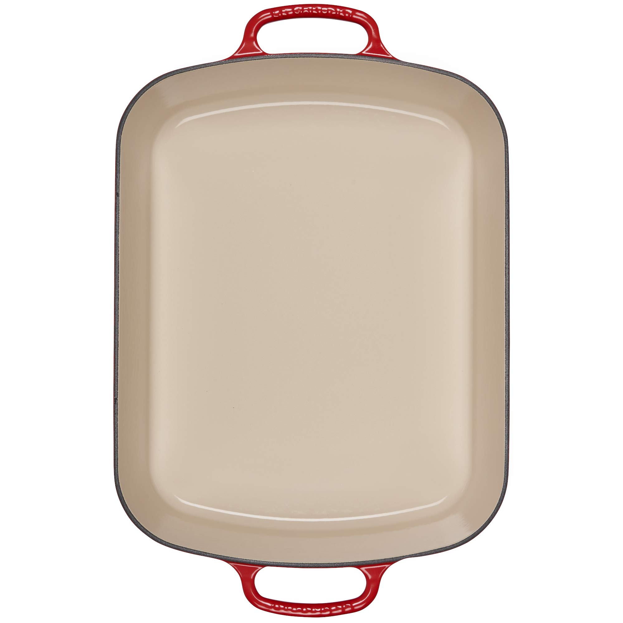 le-creuset-enameled-cast-iron-signature-rectangular-roaster-7-qt-cerise image 2