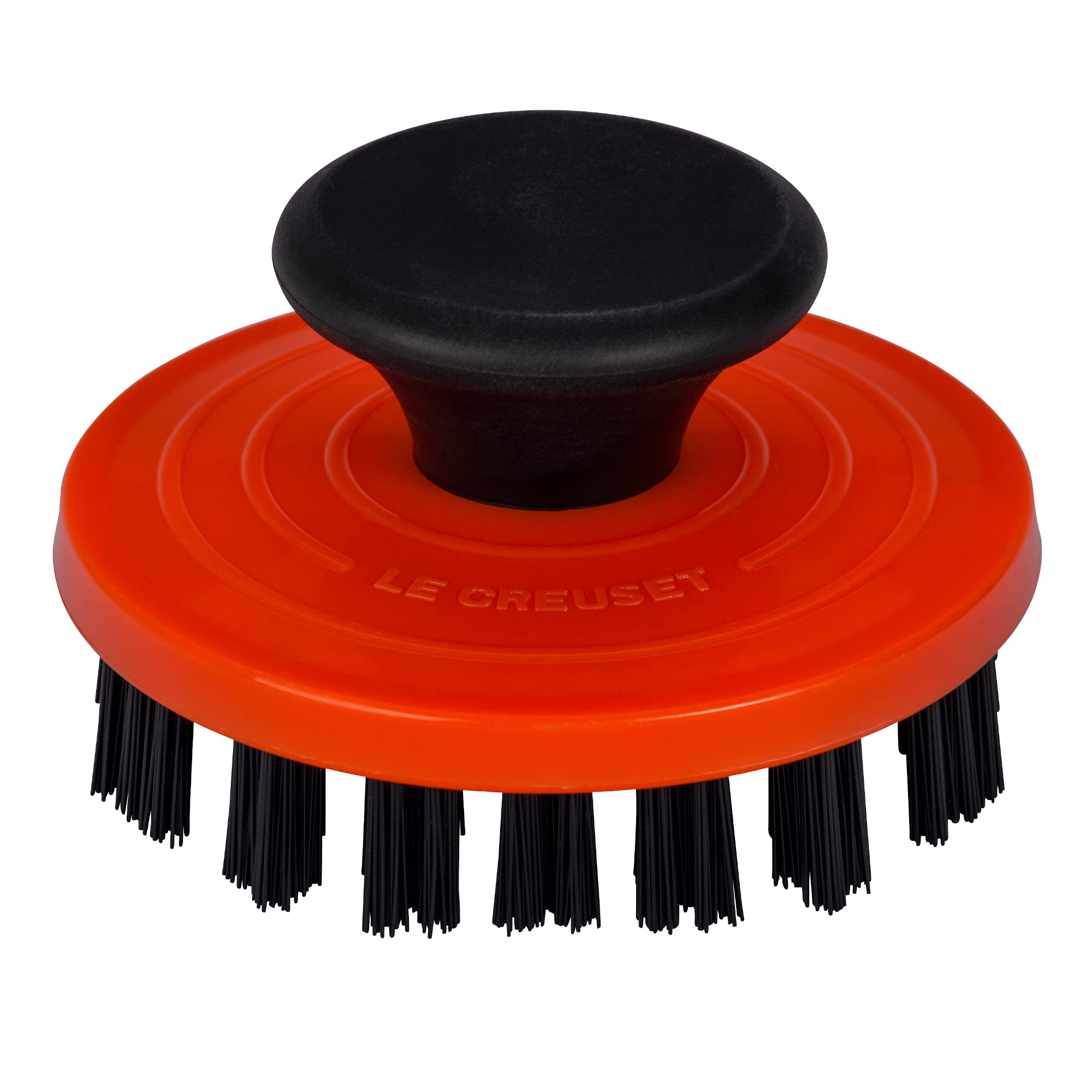 le-creuset-nylon-cast-iron-grill-pan-brush-3-1-4-inches-flame image 1