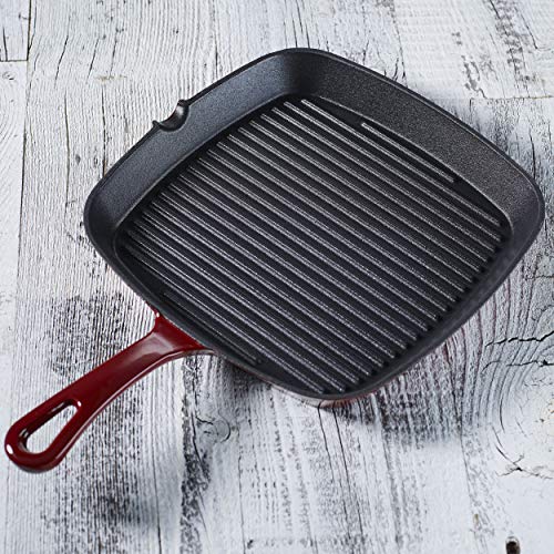 cuisinart-chef-s-classic-enameled-cast-iron-9-25-inch-square-grill-pan-cardinal- image 6