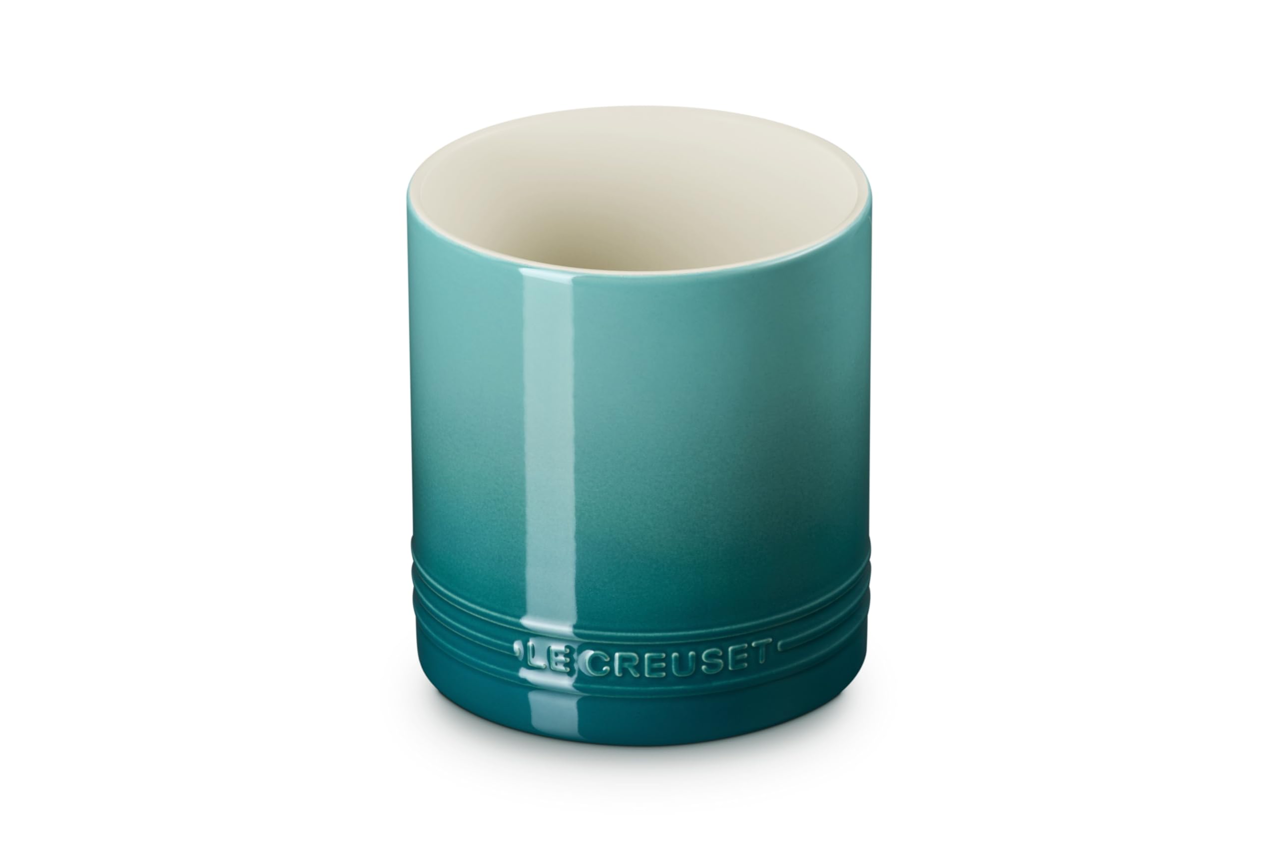 le-creuset-stoneware-signature-straight-wall-utensil-crock-1-qt-riviera image 2