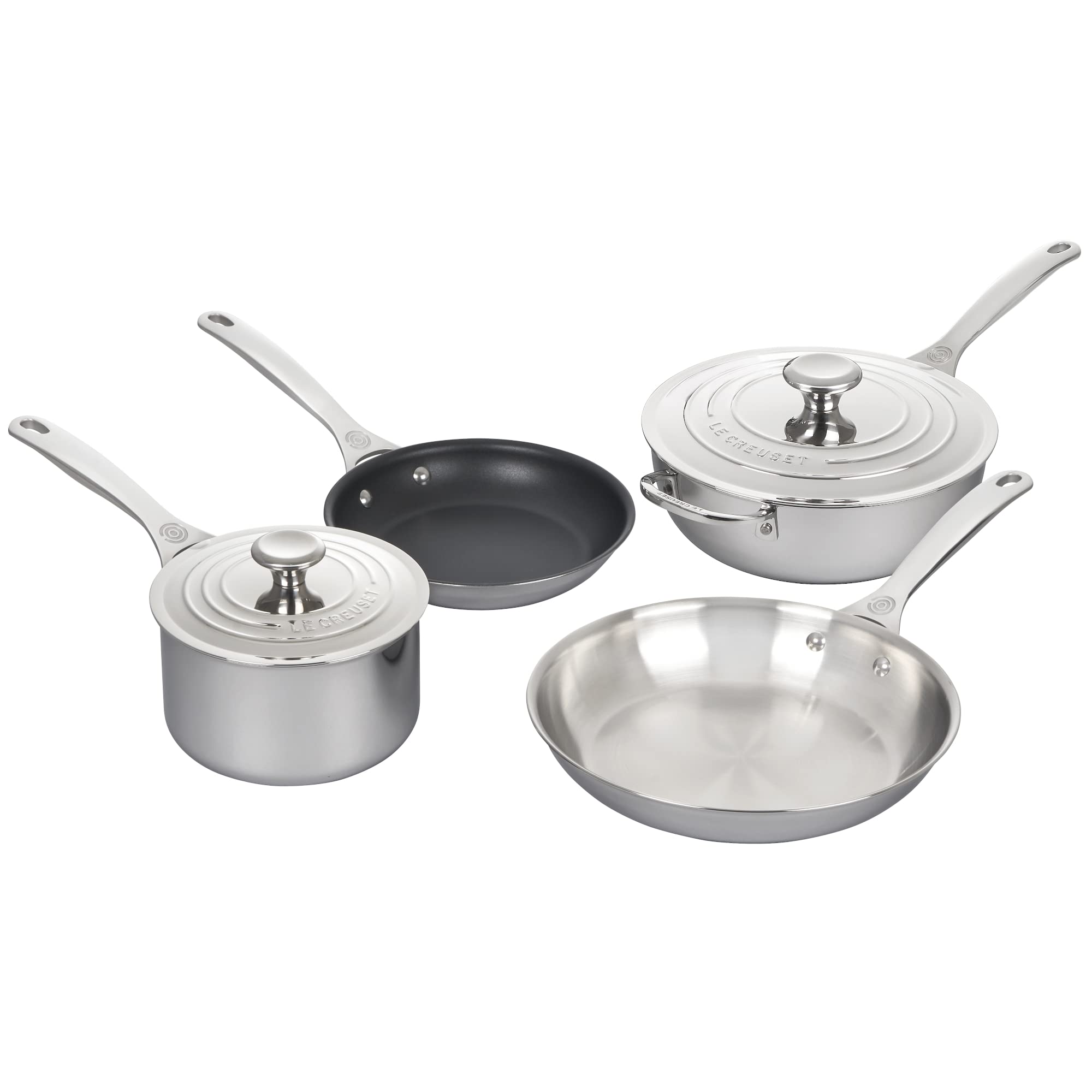 le-creuset-tri-ply-stainless-steel-6-pc-cookware-set image 1