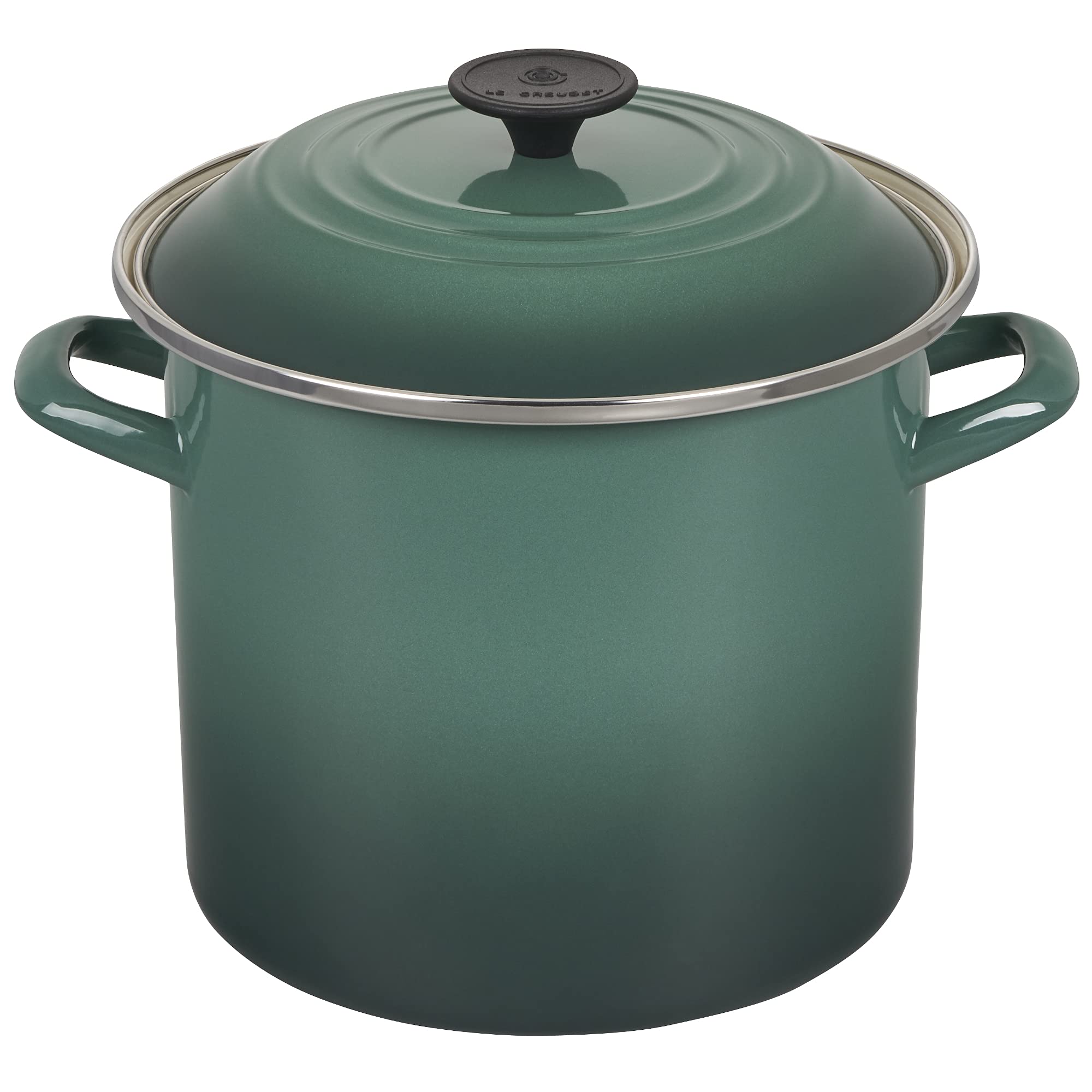 le-creuset-enamel-on-steel-stockpot-8-qt-artichaut-durable-porcelain-enamel-all- image 1