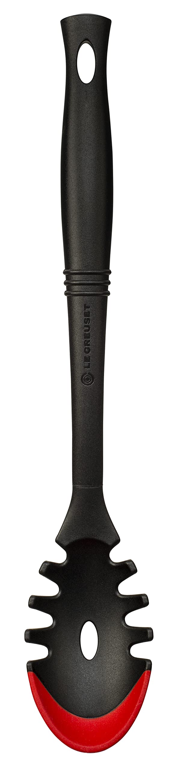 le-creuset-revolution-bi-material-slotted-spoon-cerise image 3