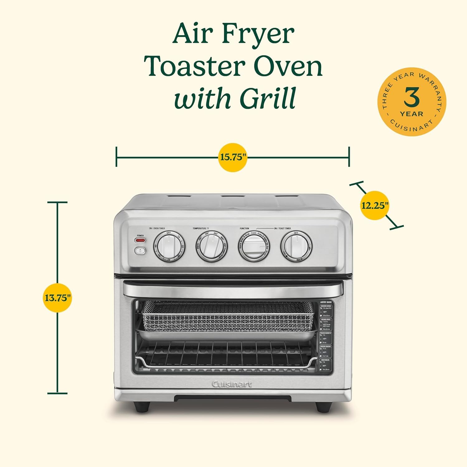 cuisinart-air-fryer-toaster-oven-8-in-1-1800w-stainless-steel-toa-70nas image 7