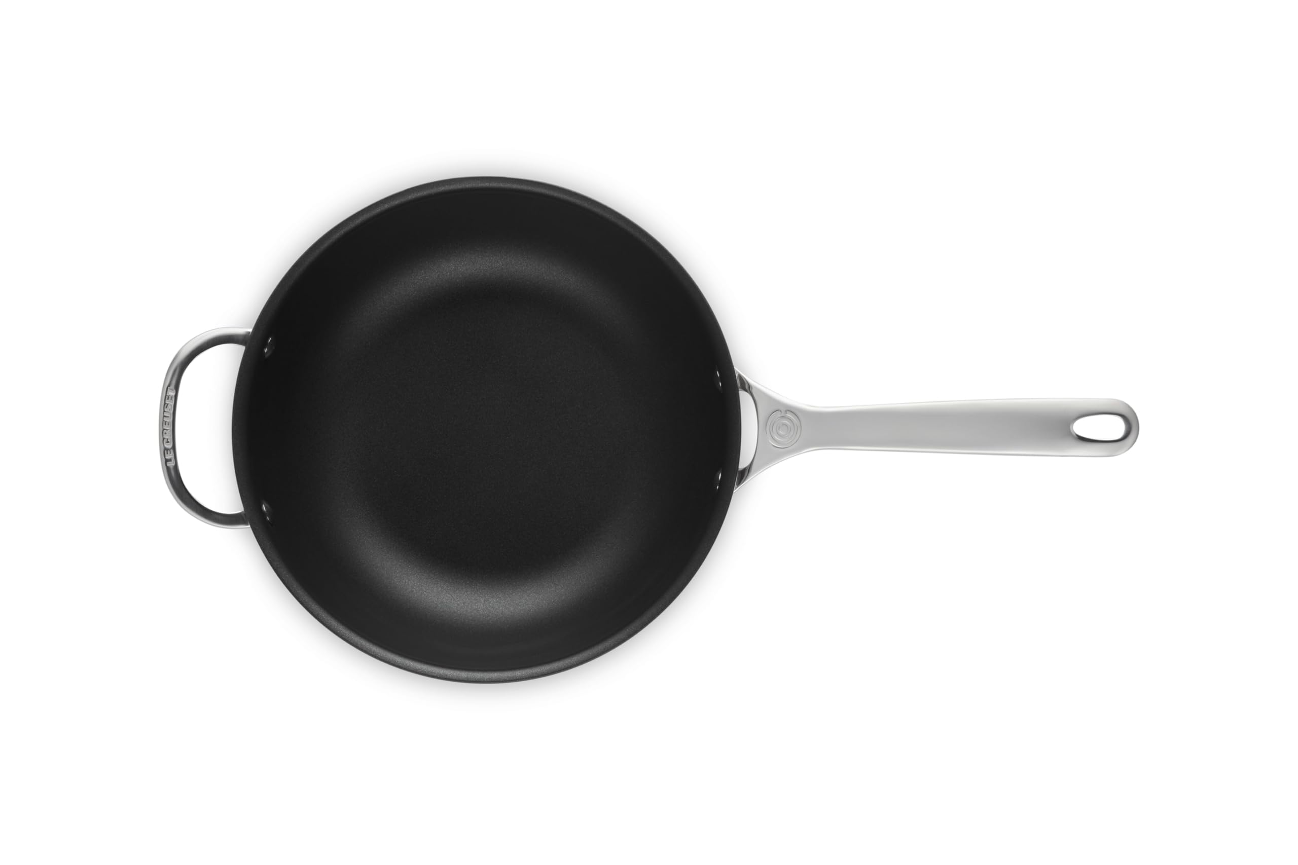 le-creuset-tri-ply-stainless-steel-3-5-quart-nonstick-saucier-with-lid image 2