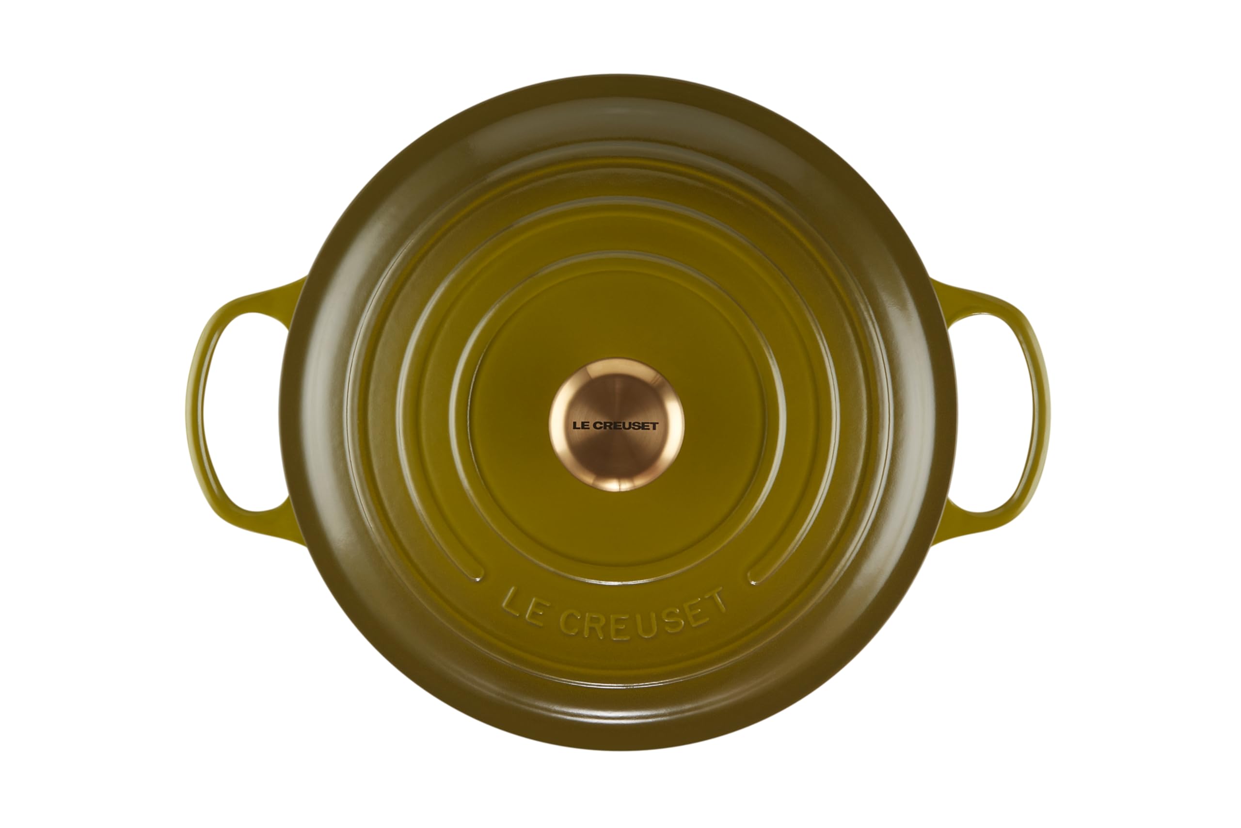 le-creuset-enameled-cast-iron-signature-round-dutch-oven-7-25-qt-olive image 2