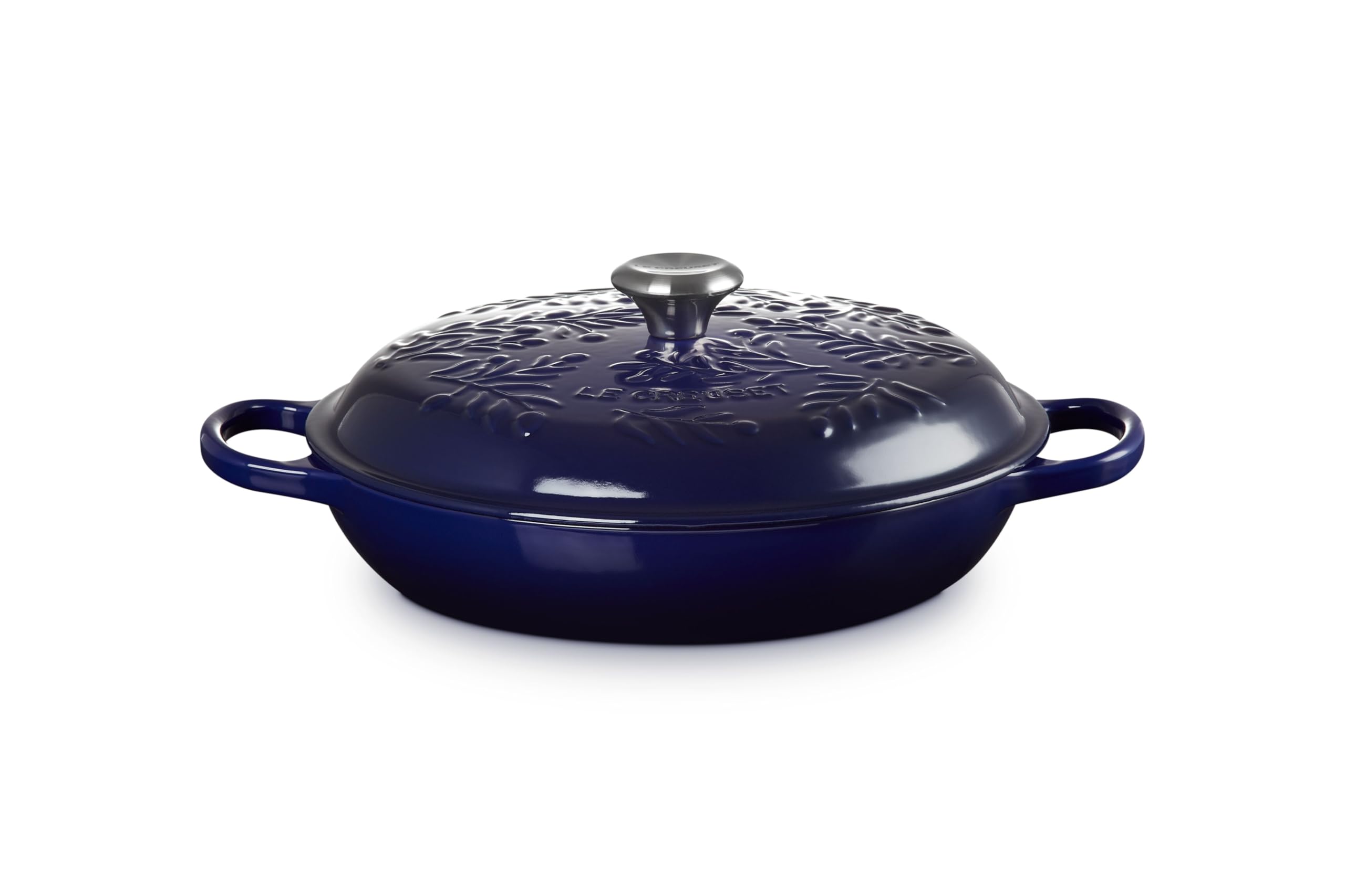 le-creuset-olive-branch-collection-enameled-cast-iron-signature-braiser-3-5-qt-i image 2
