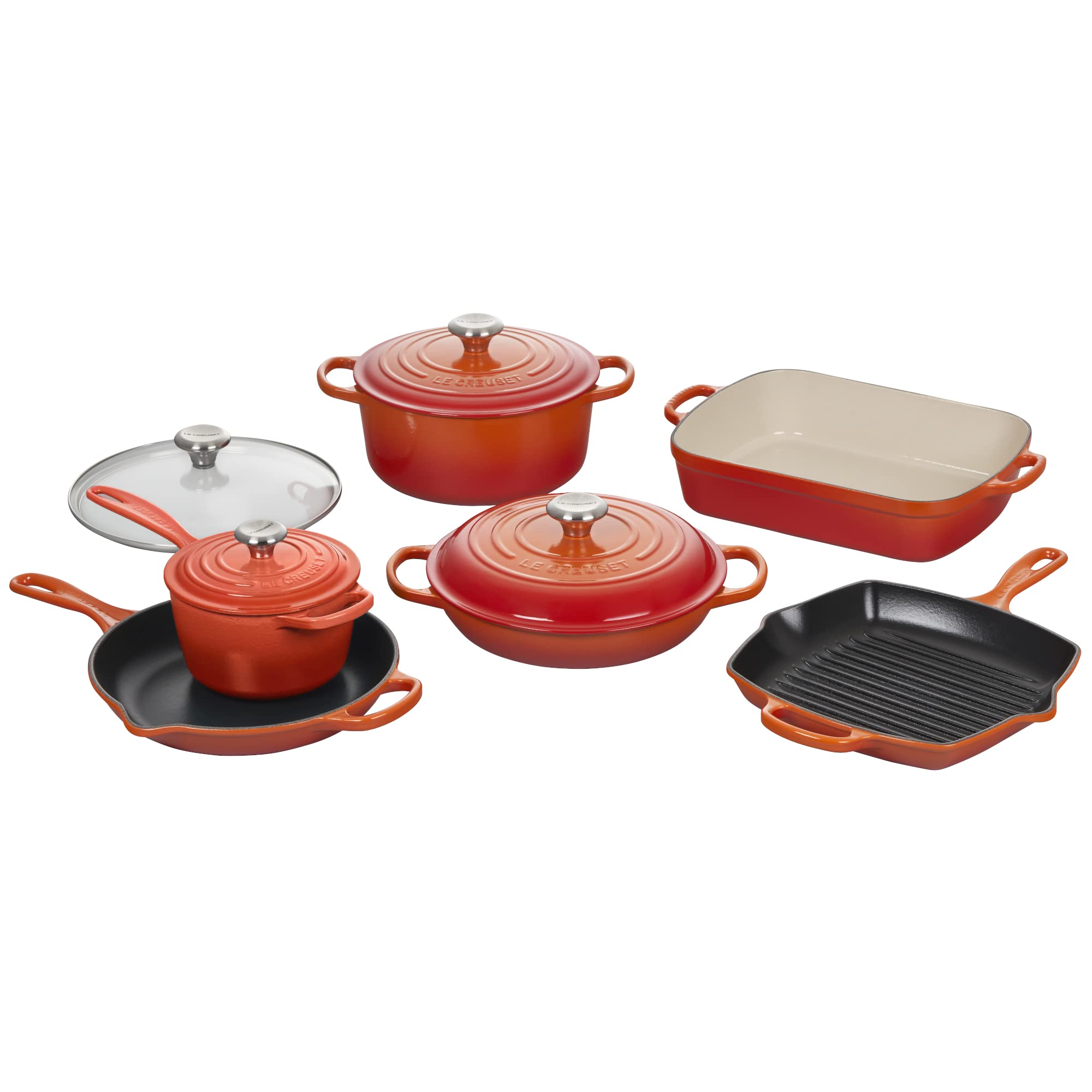 le-creuset-signature-enameled-cast-iron-cookware-set-10-piece-marseille image 5