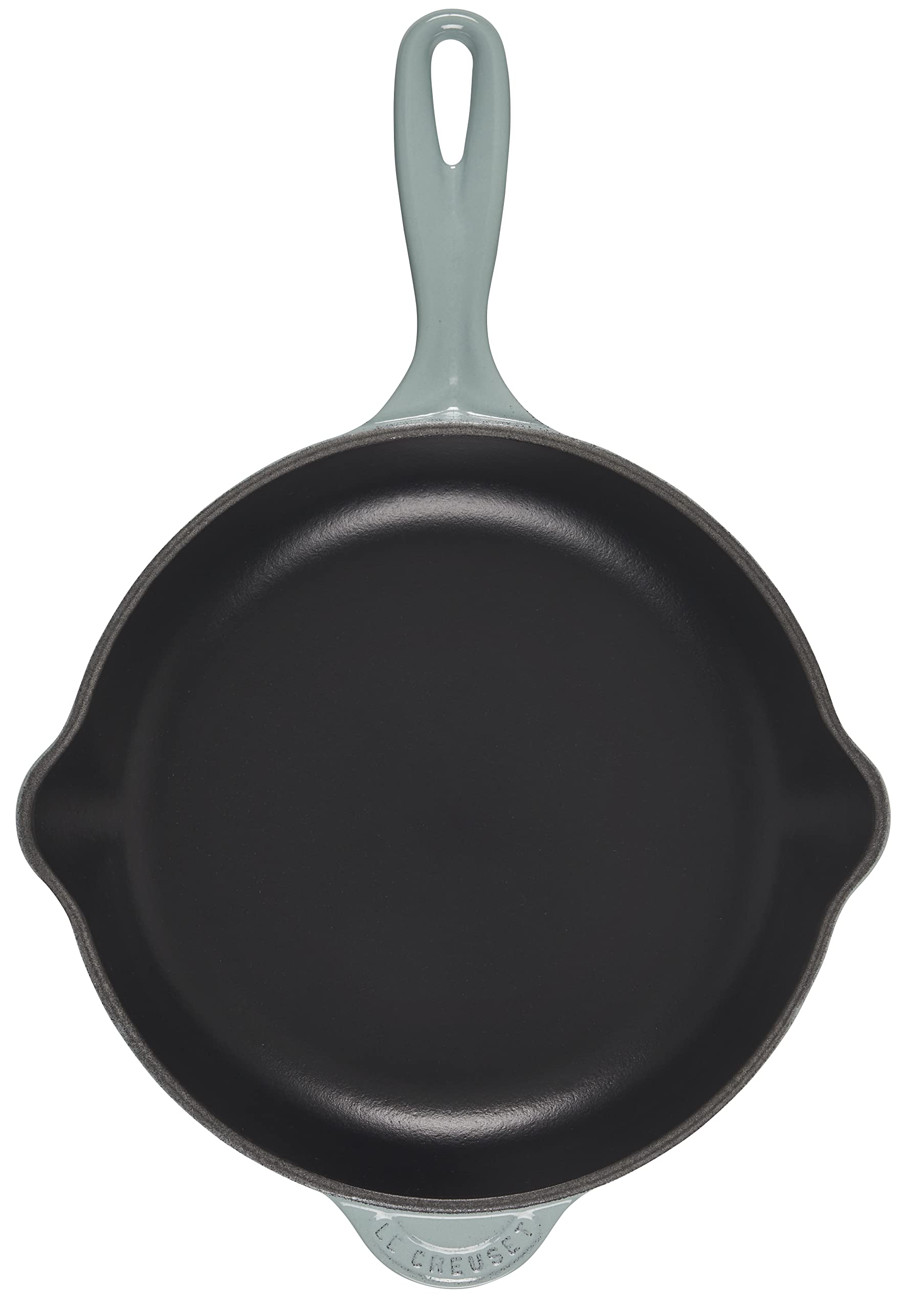 le-creuset-classic-cast-iron-handle-skillet-9-sea-salt image 2