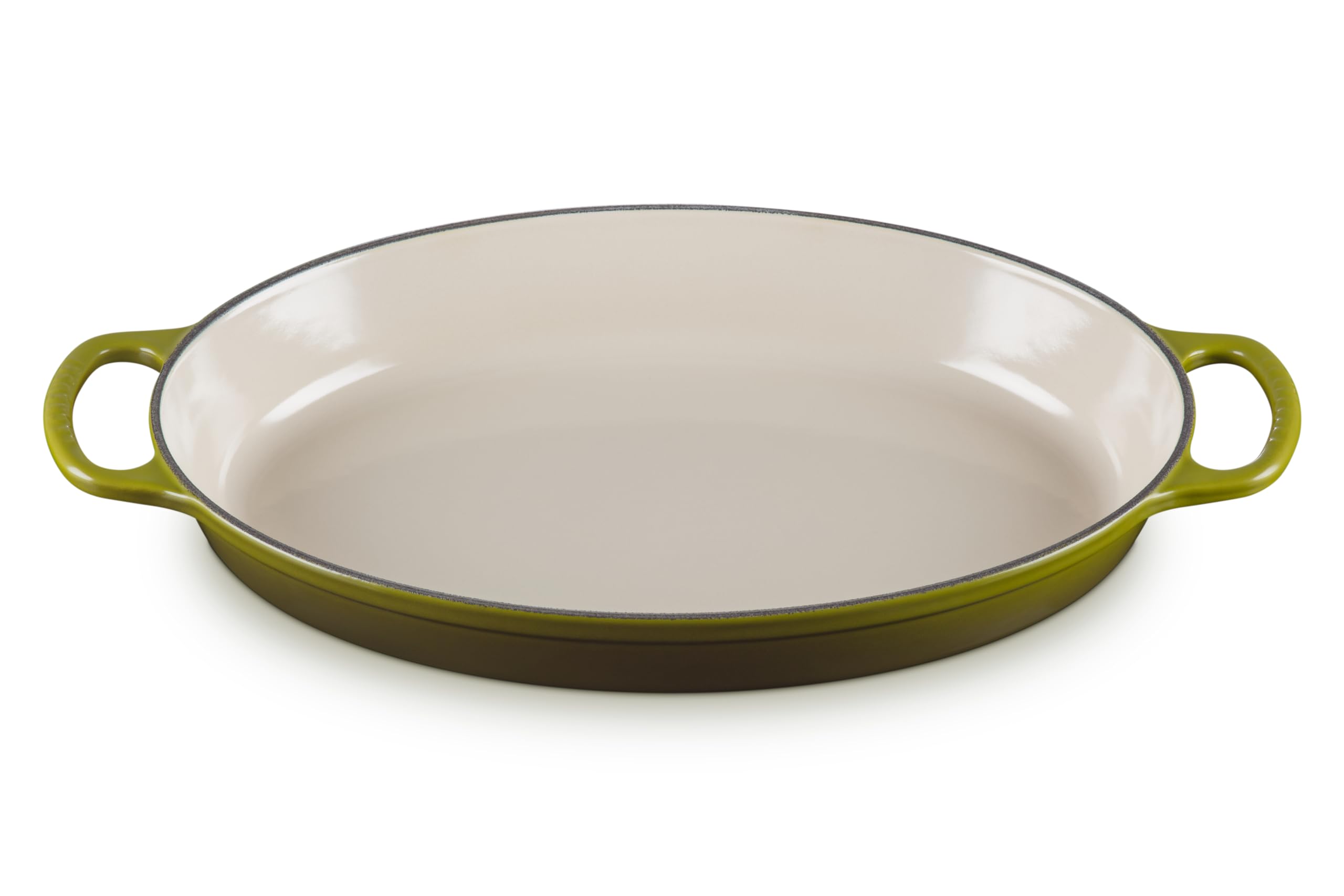 le-creuset-enameled-cast-iron-signature-oval-baker-3-qt-olive image 1