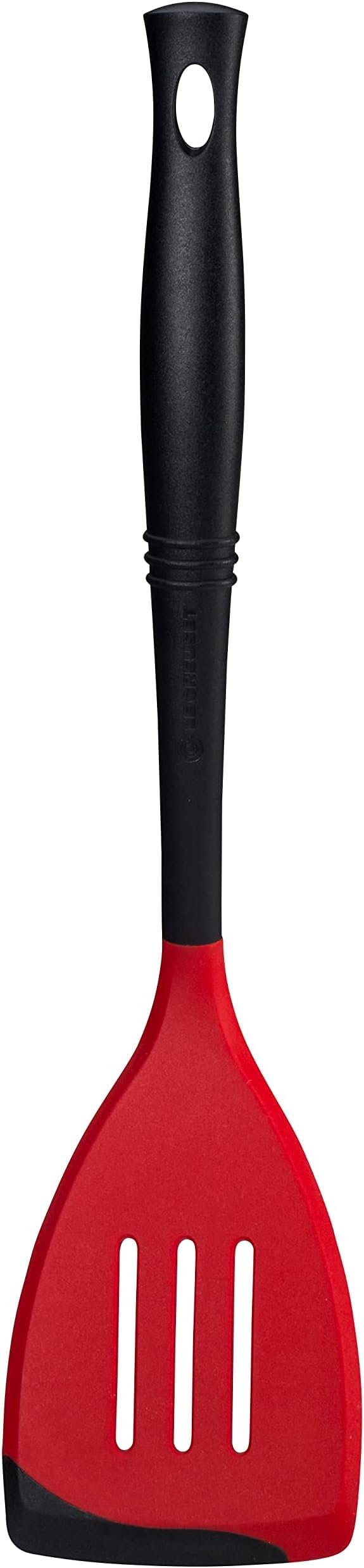 le-creuset-revolution-bi-material-slotted-spoon-cerise image 2