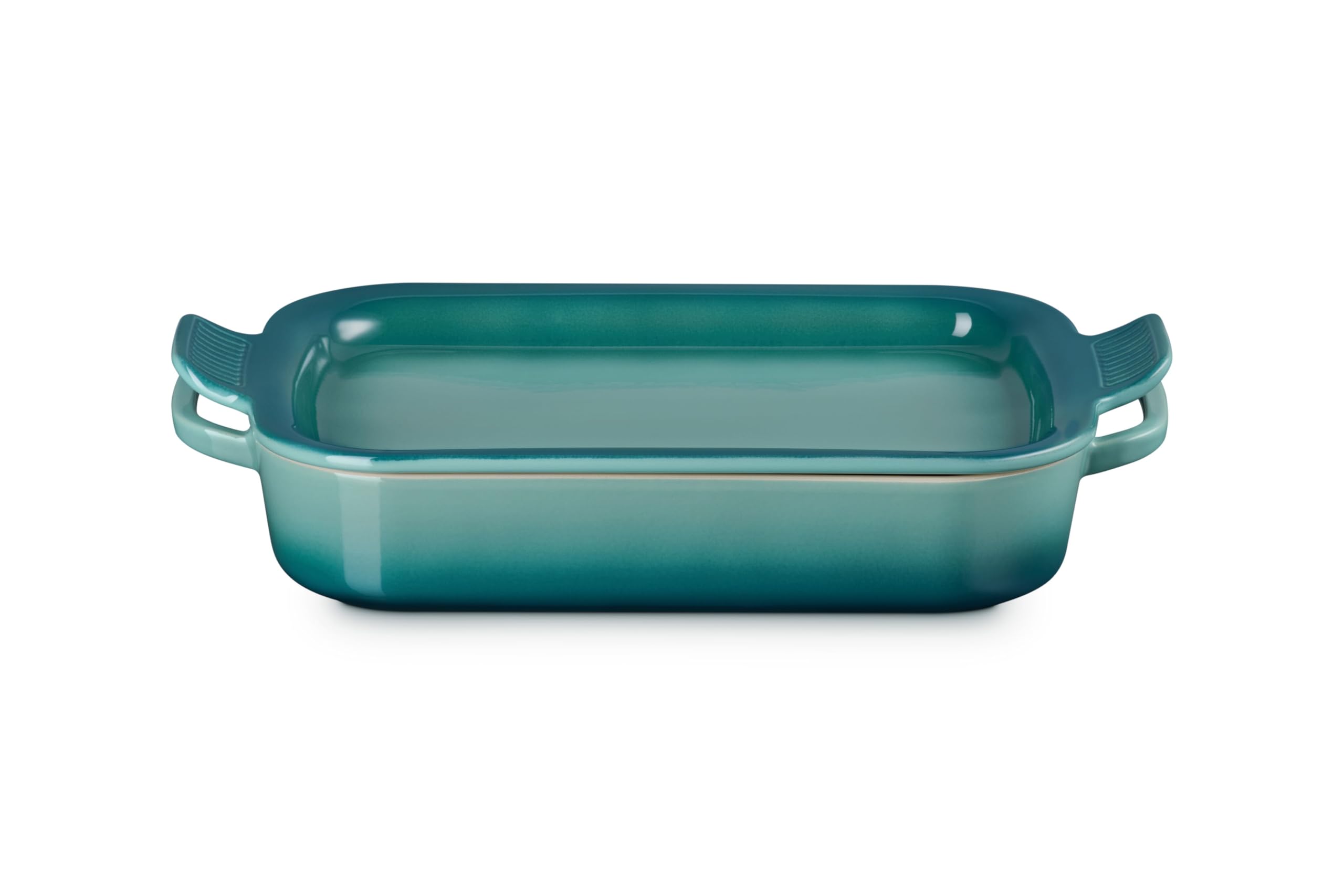 le-creuset-stoneware-shallow-rectangular-dish-with-platter-lid-3-qt-riviera image 1