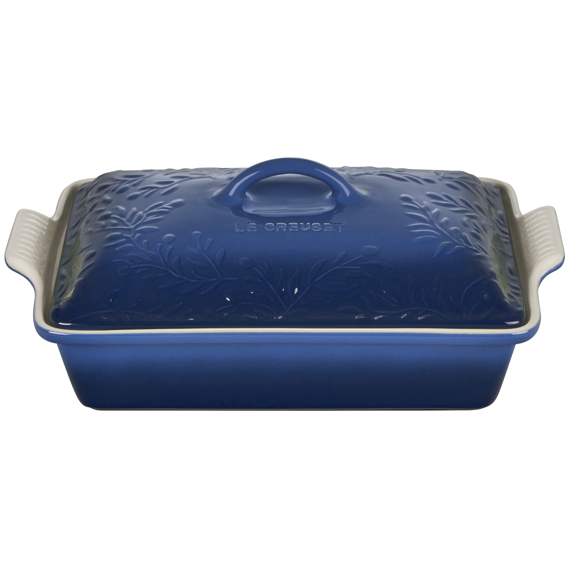 le-creuset-olive-branch-collection-stoneware-heritage-covered-rectangular-casser image 6