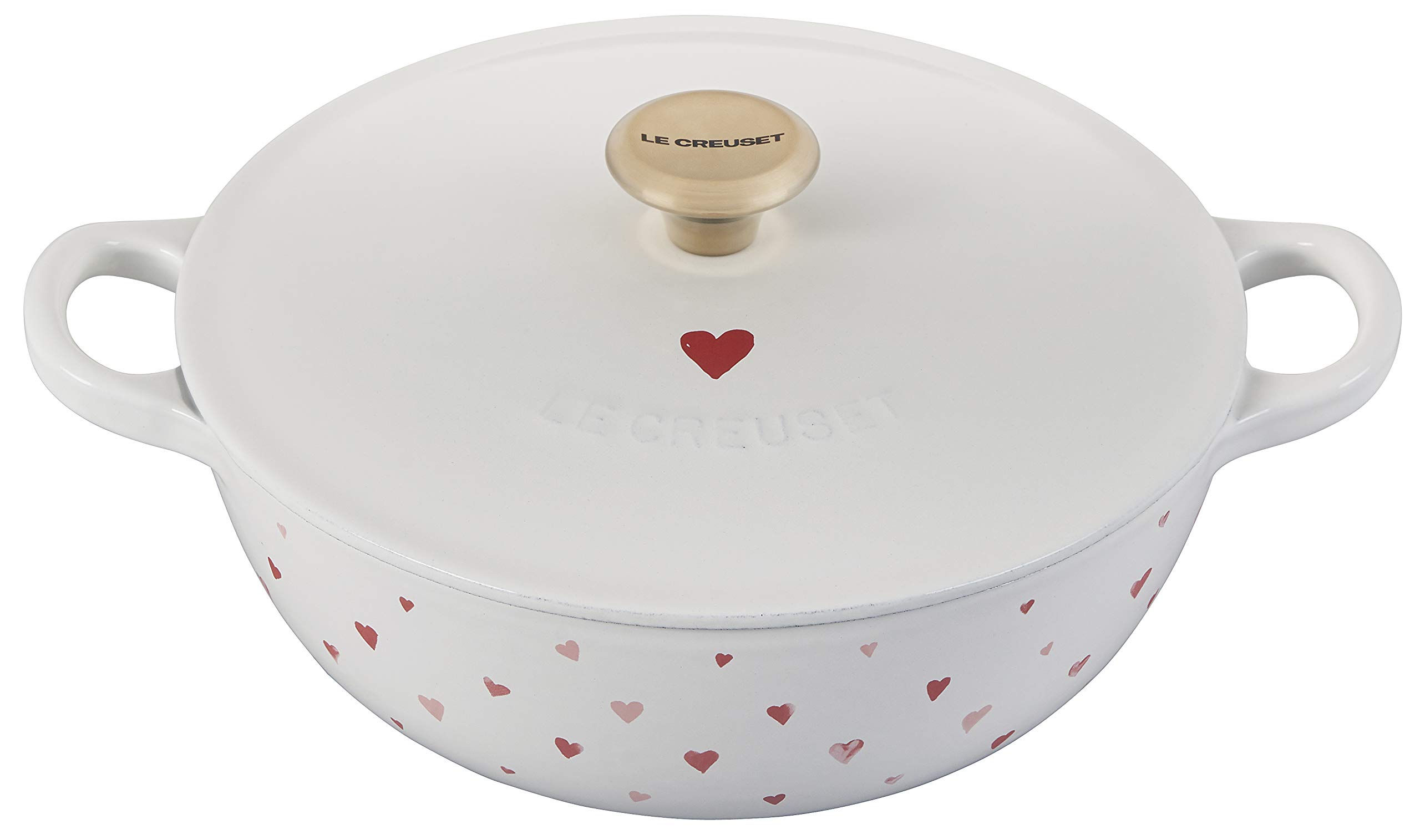 le-creuset-l-amour-enameled-cast-iron-soup-pot-2-75-qt-white-with-heart-applique image 1
