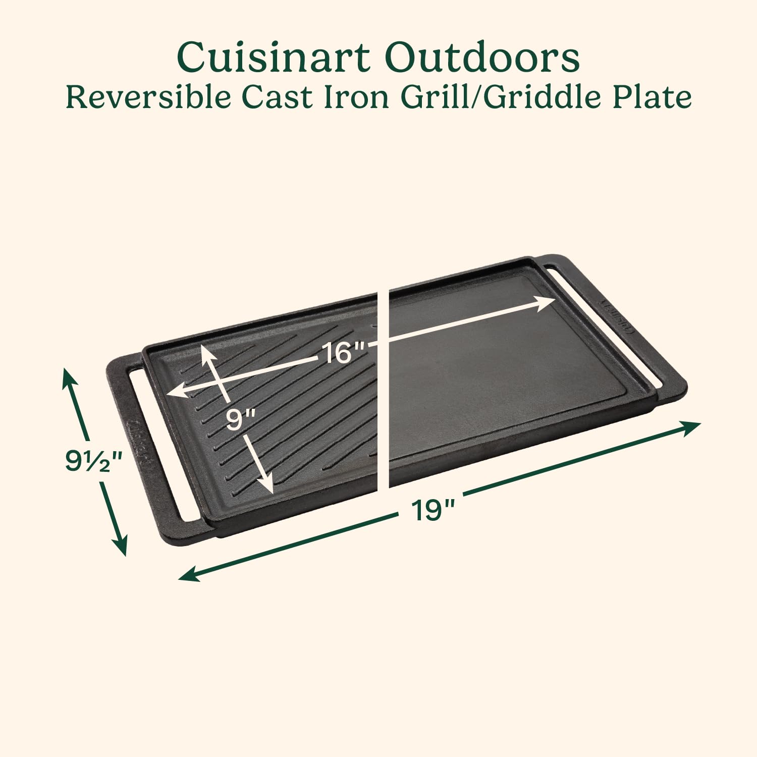 cuisinart-reversible-cast-iron-grill-griddle-plate-15-75-x-9 image 2