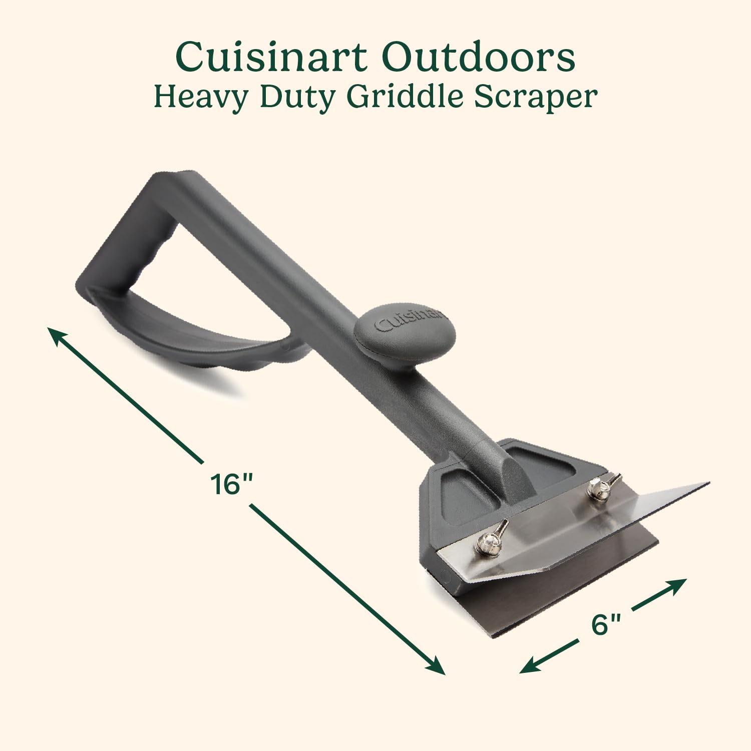 cuisinart-heavy-duty-6-inch-stainless-steel-griddle-scraper-with-ergonomic-handl image 2