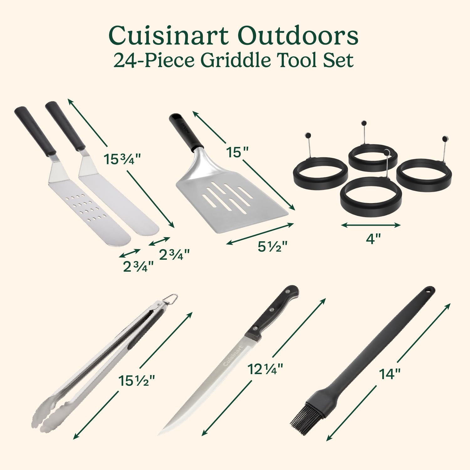 cuisinart-24-piece-griddle-tool-set-with-storage-tote-stainless-steel image 3