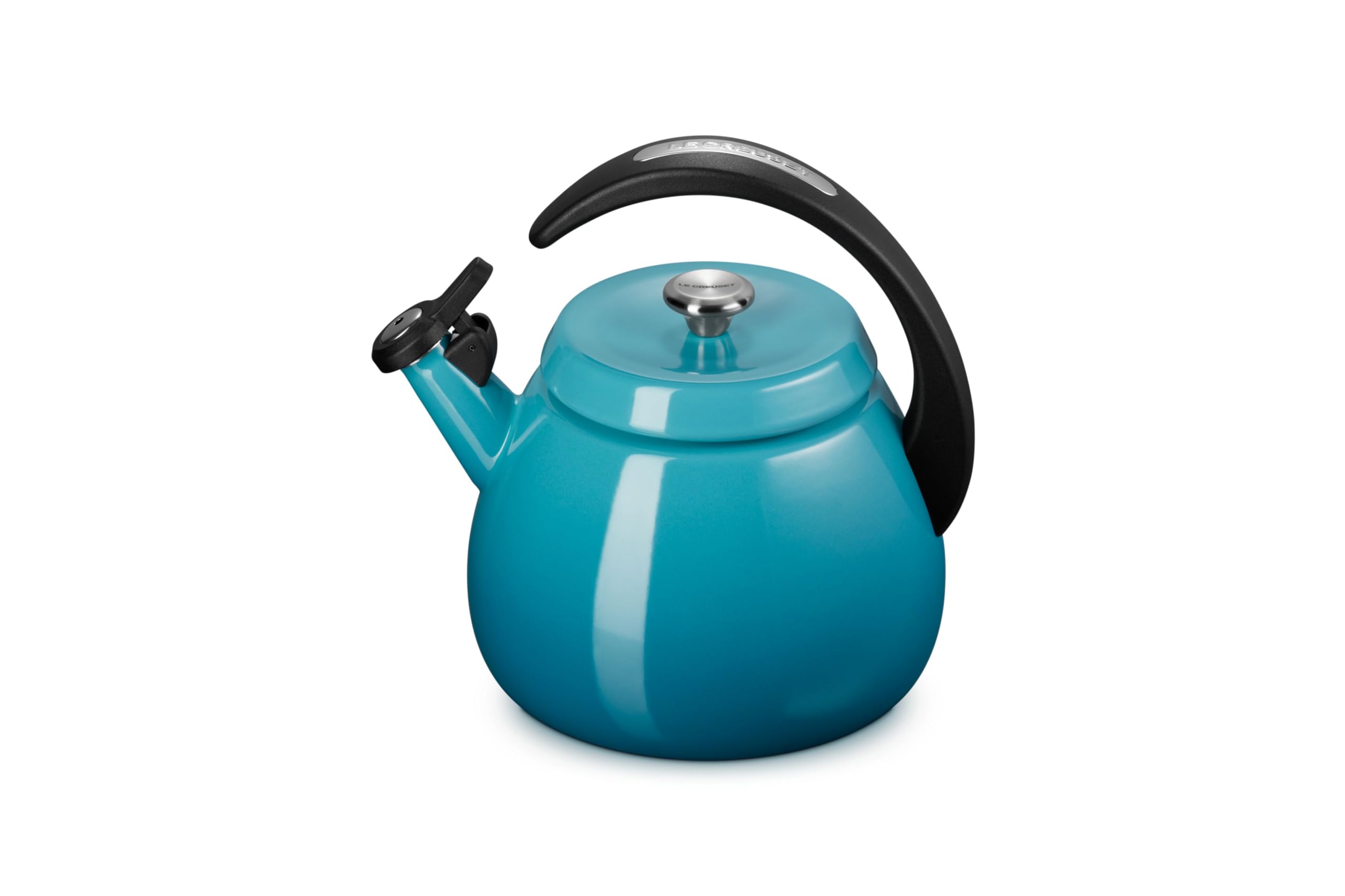 le-creuset-enamel-on-steel-cloche-kettle-2-2-qt-caribbean image 2