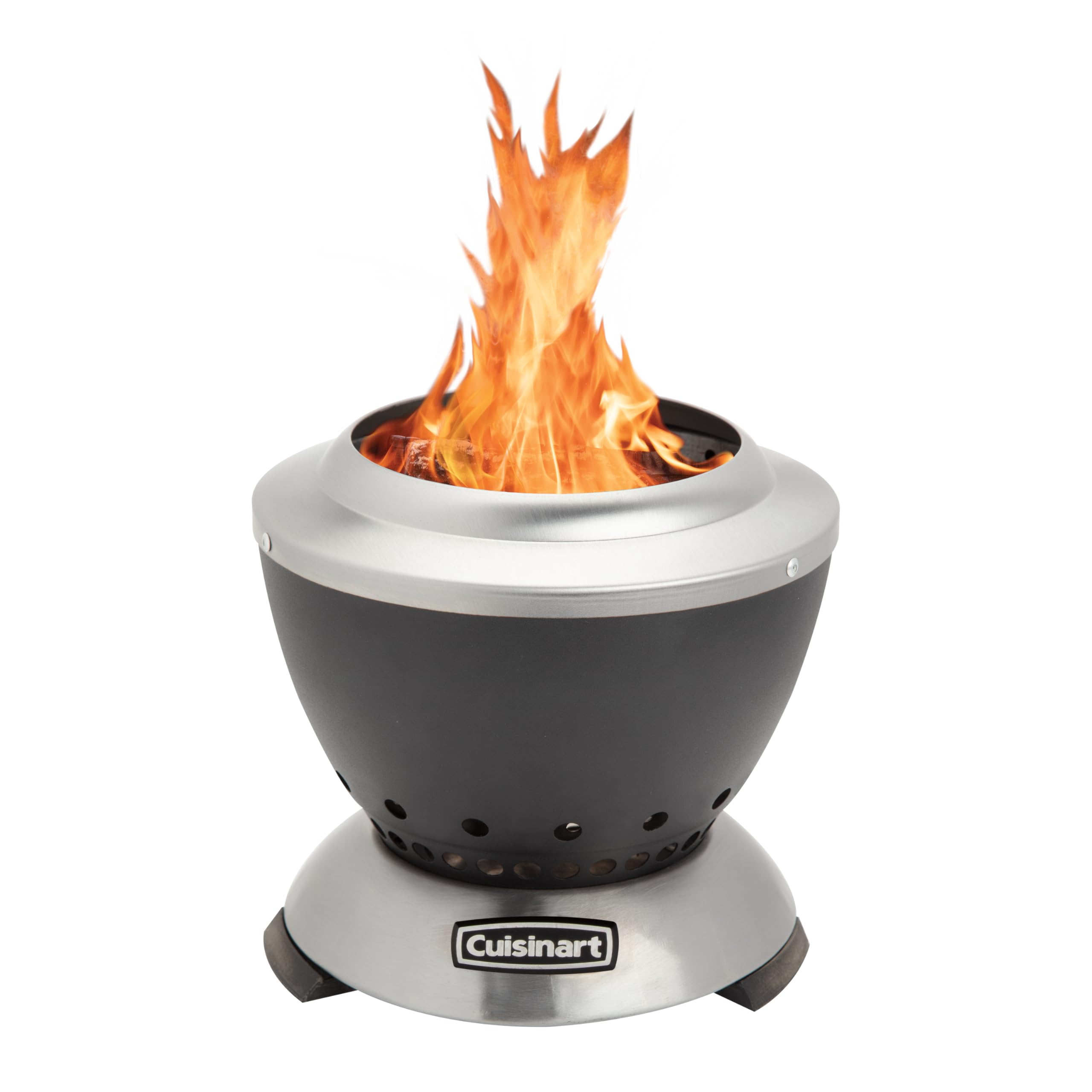 cuisinart-cleanburn-smokeless-tabletop-fire-pit-7-5-portable-stainless-steel-fir image 1