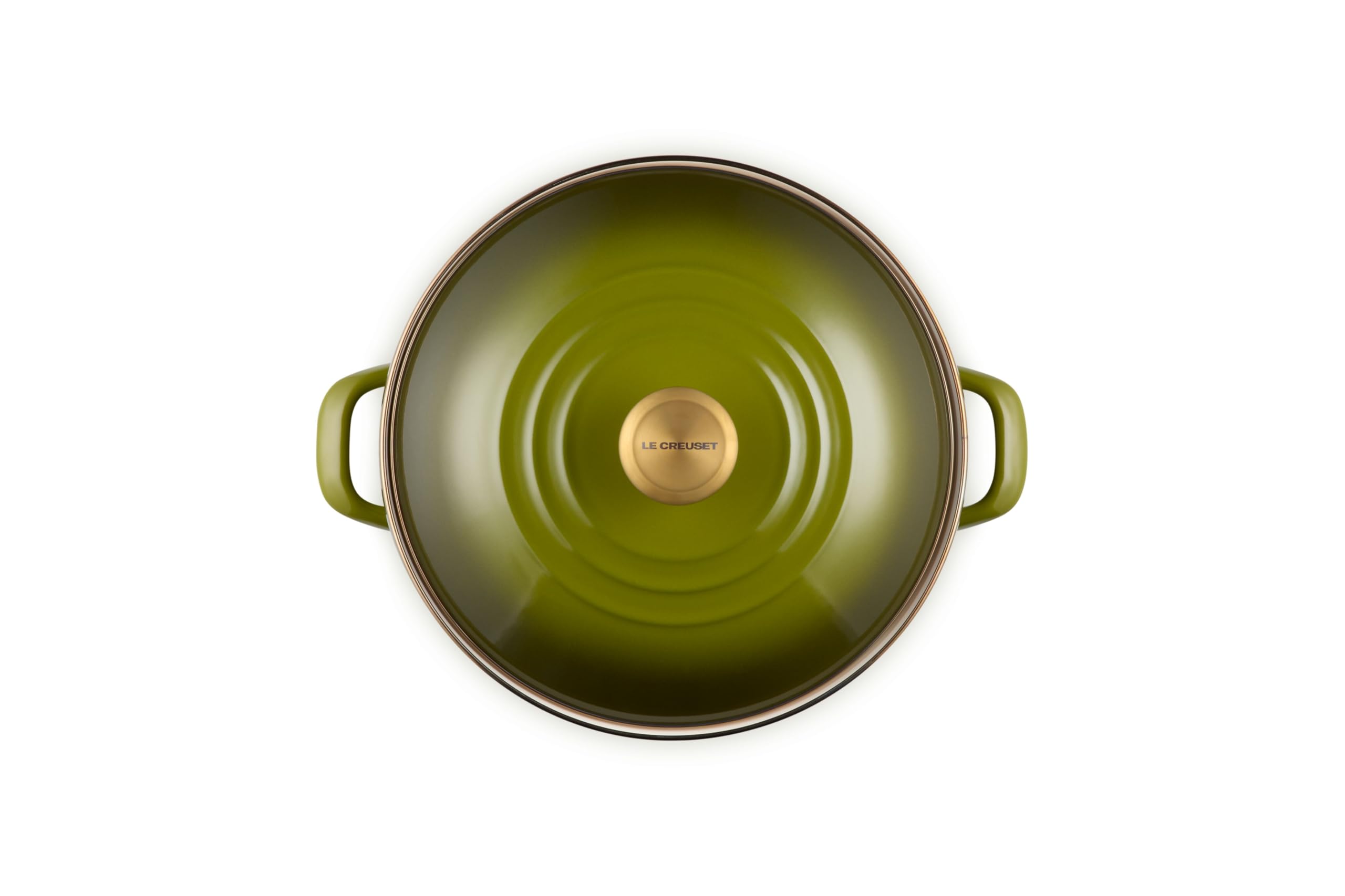 le-creuset-enamel-on-steel-traditional-stockpot-12-qt-olive image 2