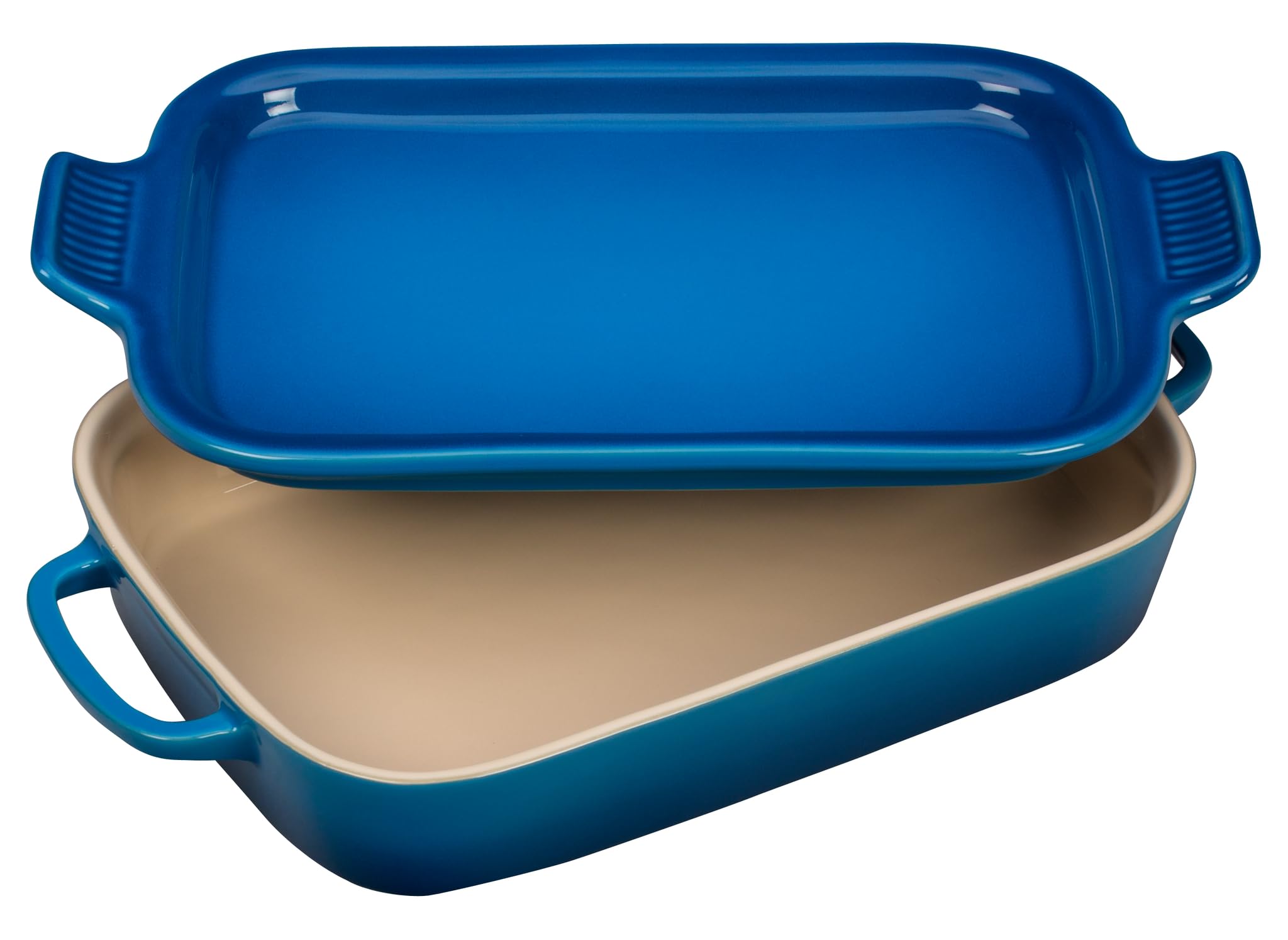 le-creuset-stoneware-rectangular-dish-with-platter-lid-14-3-4-x-9-cerise image 7