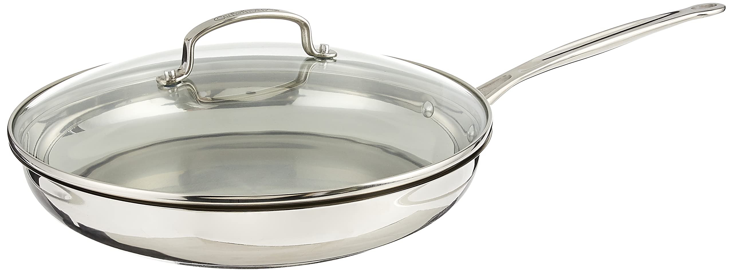 cuisinart-chef-s-classic-12-inch-skillet-with-glass-cover-stainless-steel-induct image 1