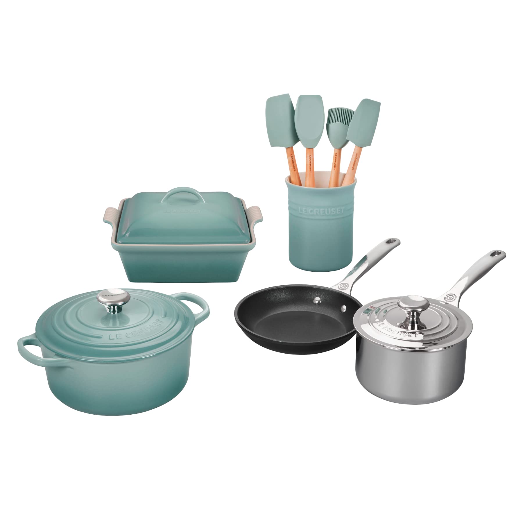 le-creuset-mixed-material-cookware-set-12pc-sea-salt image 1