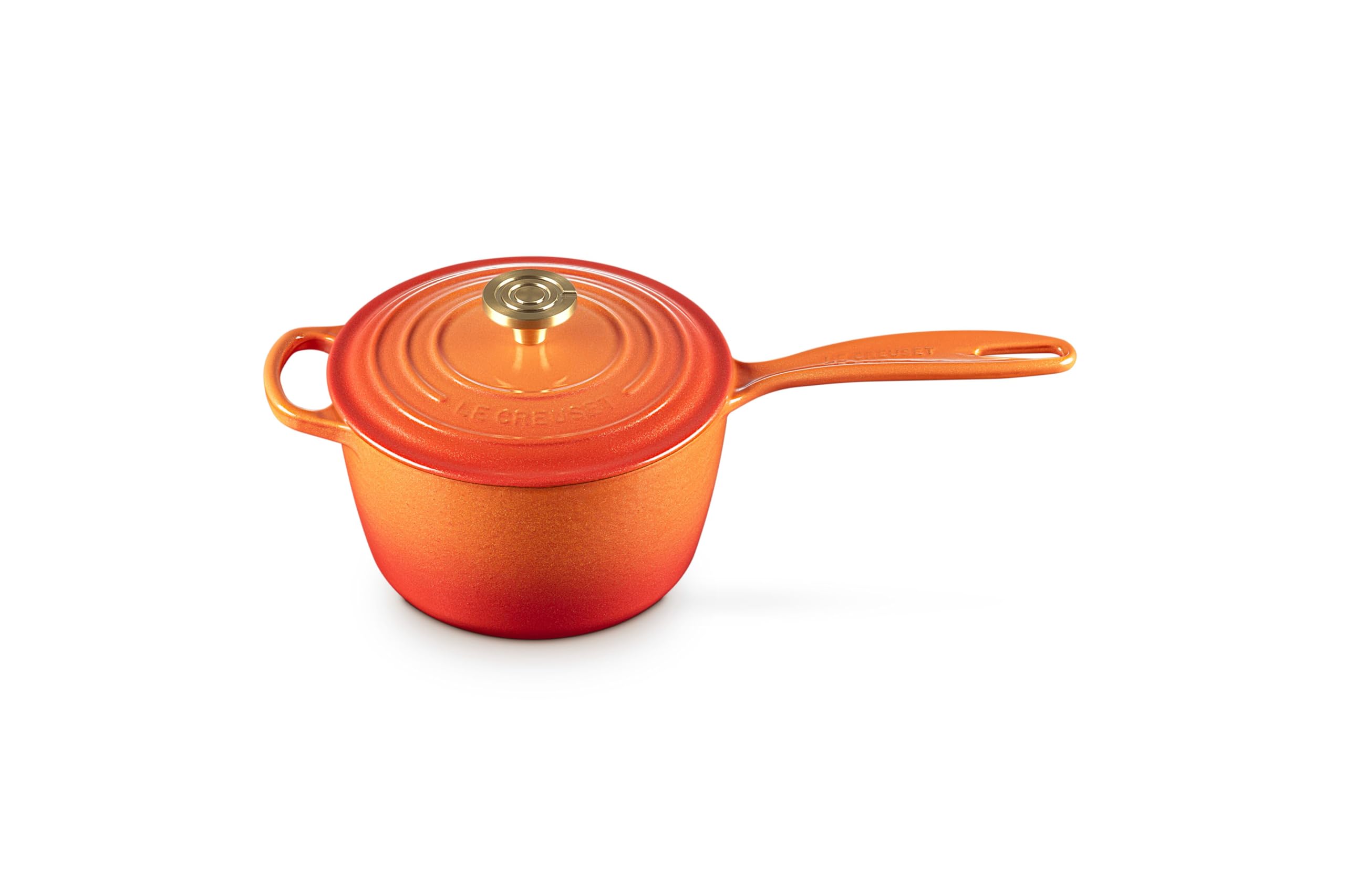 le-creuset-enameled-cast-iron-signature-round-saucepans-2-25-qt-flamme-doree-wit image 1