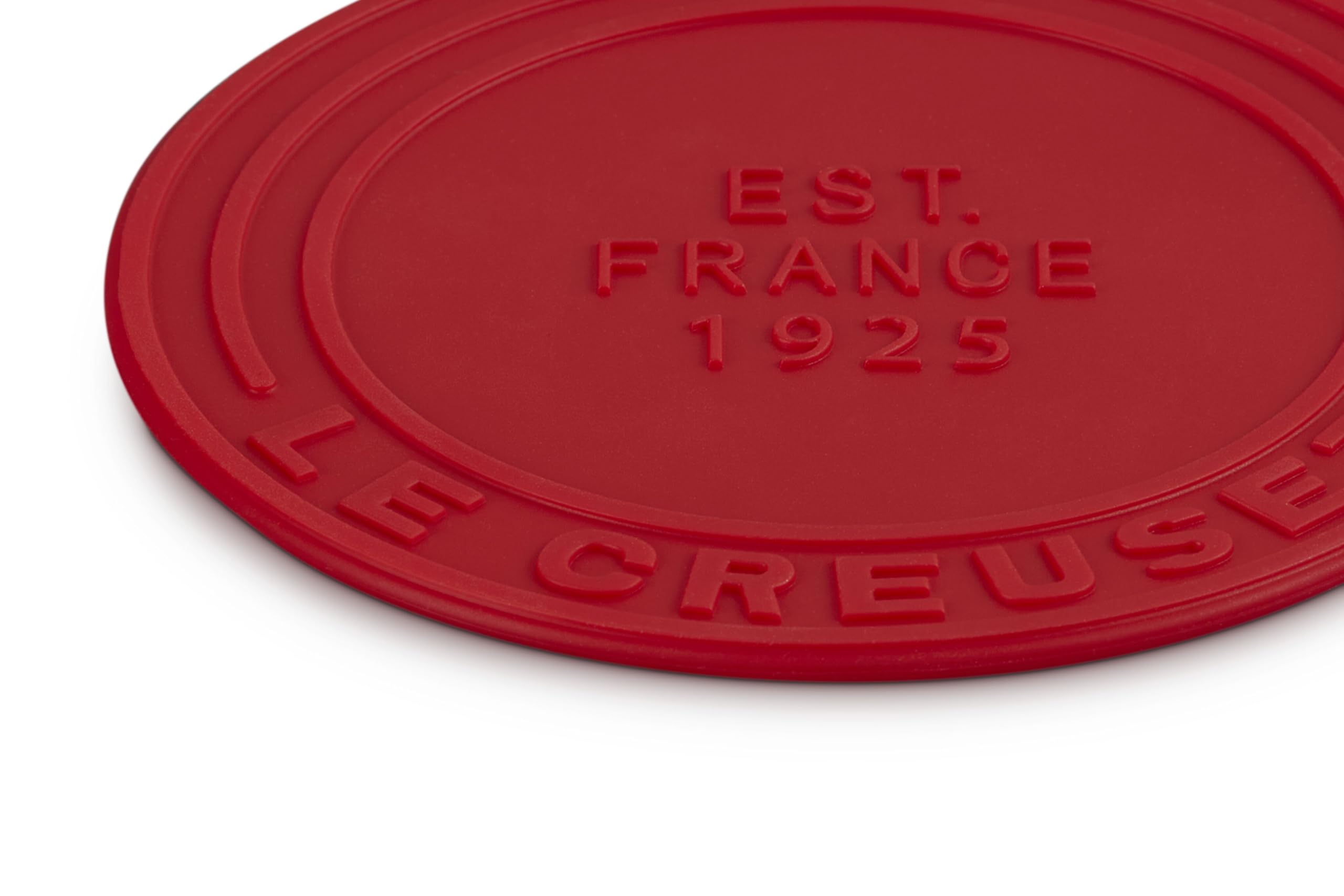 le-creuset-silicone-coasters-est-1925-set-of-4-cerise image 2