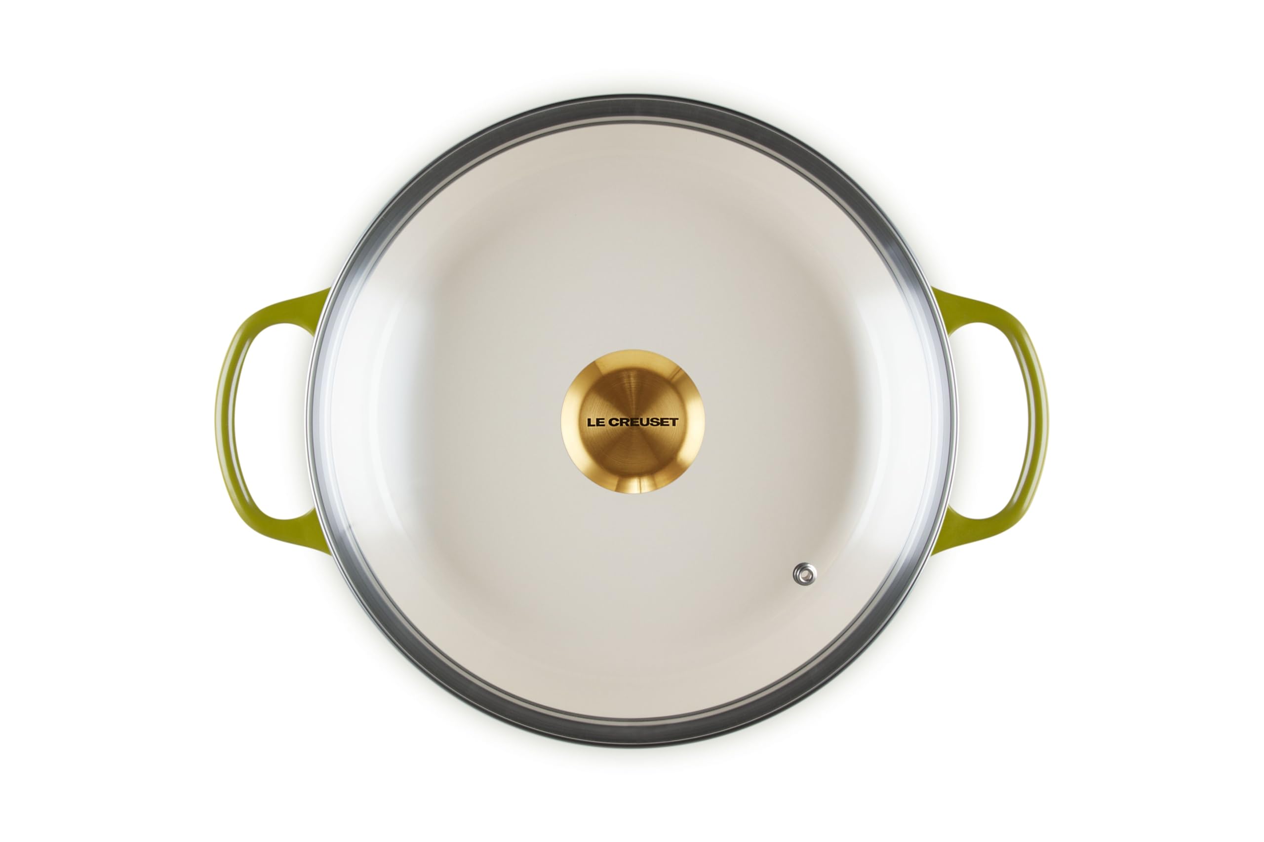 le-creuset-enameled-cast-iron-signature-round-braiser-2-25-qt-with-glass-lid-oli image 2