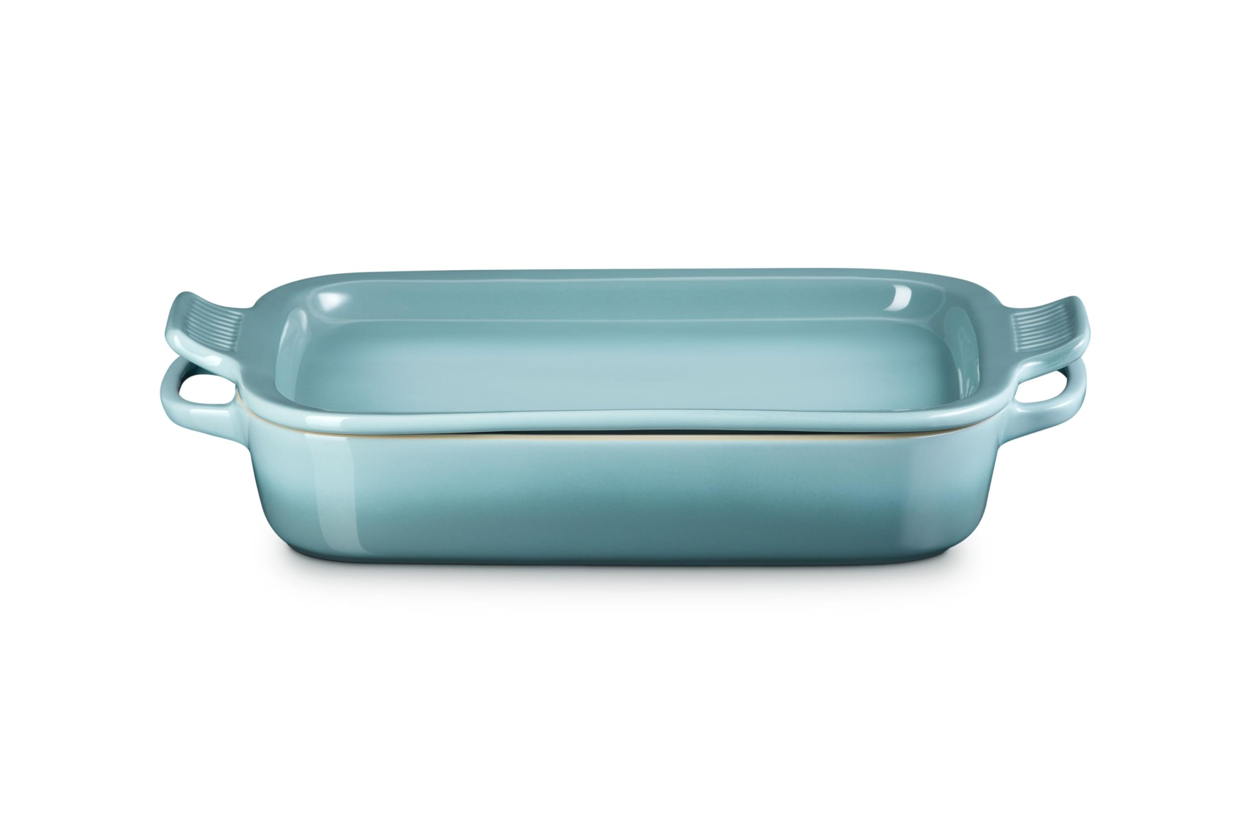 le-creuset-stoneware-shallow-rectangular-dish-with-platter-lid-3-qt-riviera image 8