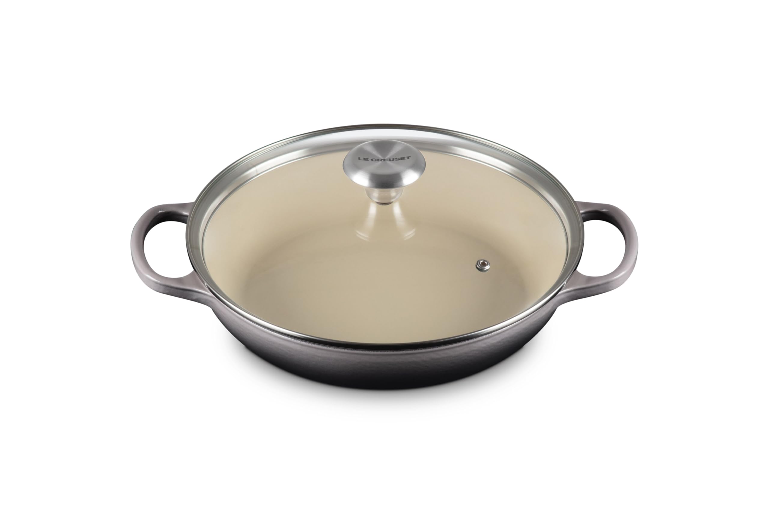 le-creuset-enameled-cast-iron-signature-round-braiser-2-25-qt-with-glass-lid-oys image 1