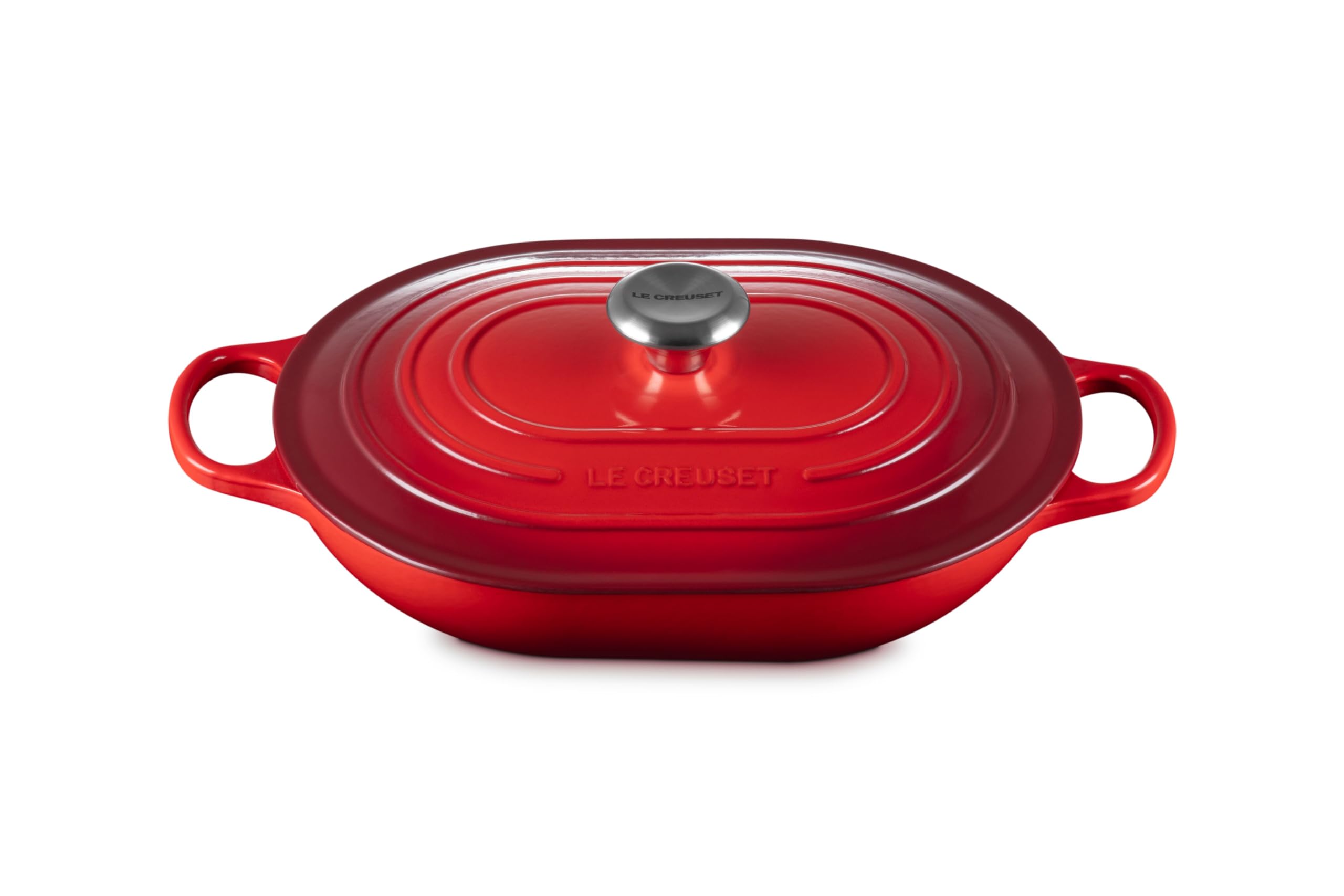 le-creuset-enameled-cast-iron-signature-oval-casserole-3-75-qt-olive image 8