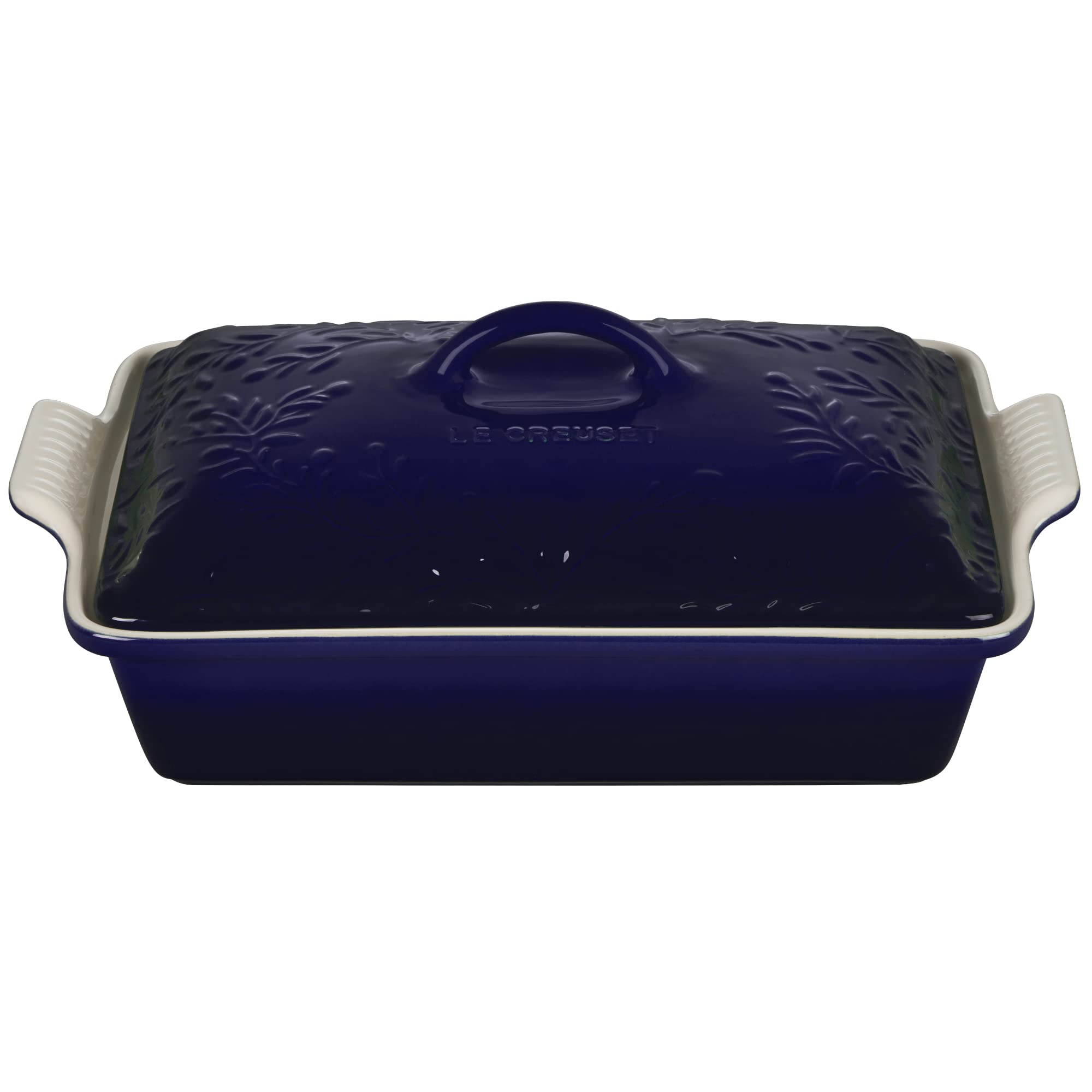 le-creuset-olive-branch-collection-stoneware-heritage-covered-rectangular-casser image 7