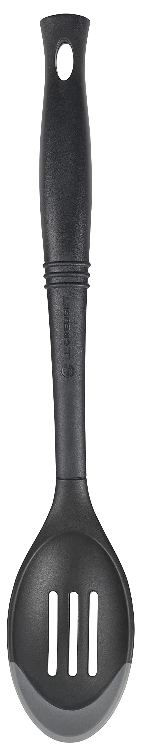le-creuset-revolution-bi-material-slotted-spoon-13-5-oyster-flexible-silicone-an image 1