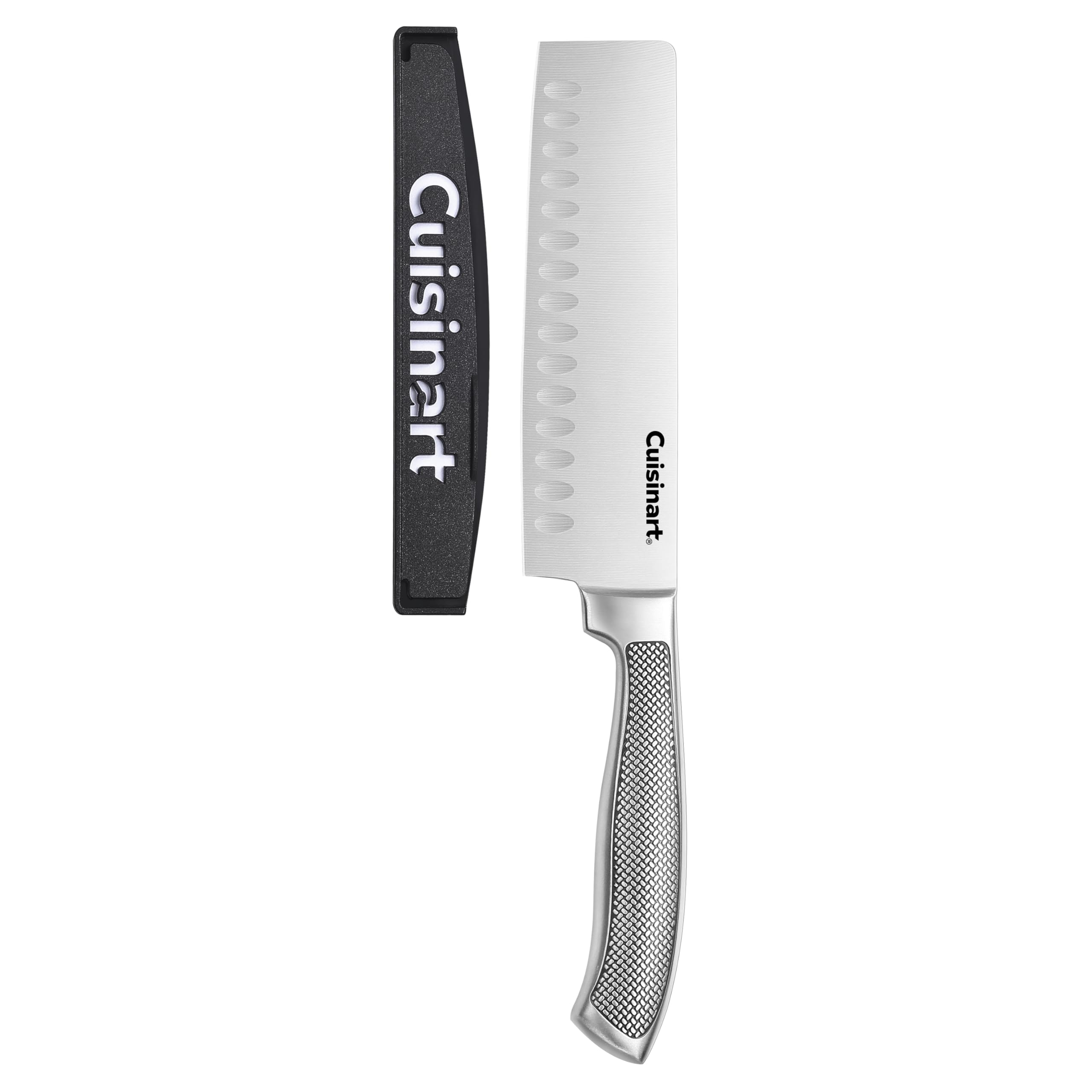 cuisinart-graphix-7-stainless-steel-nakiri-knife-with-blade-guard image 1
