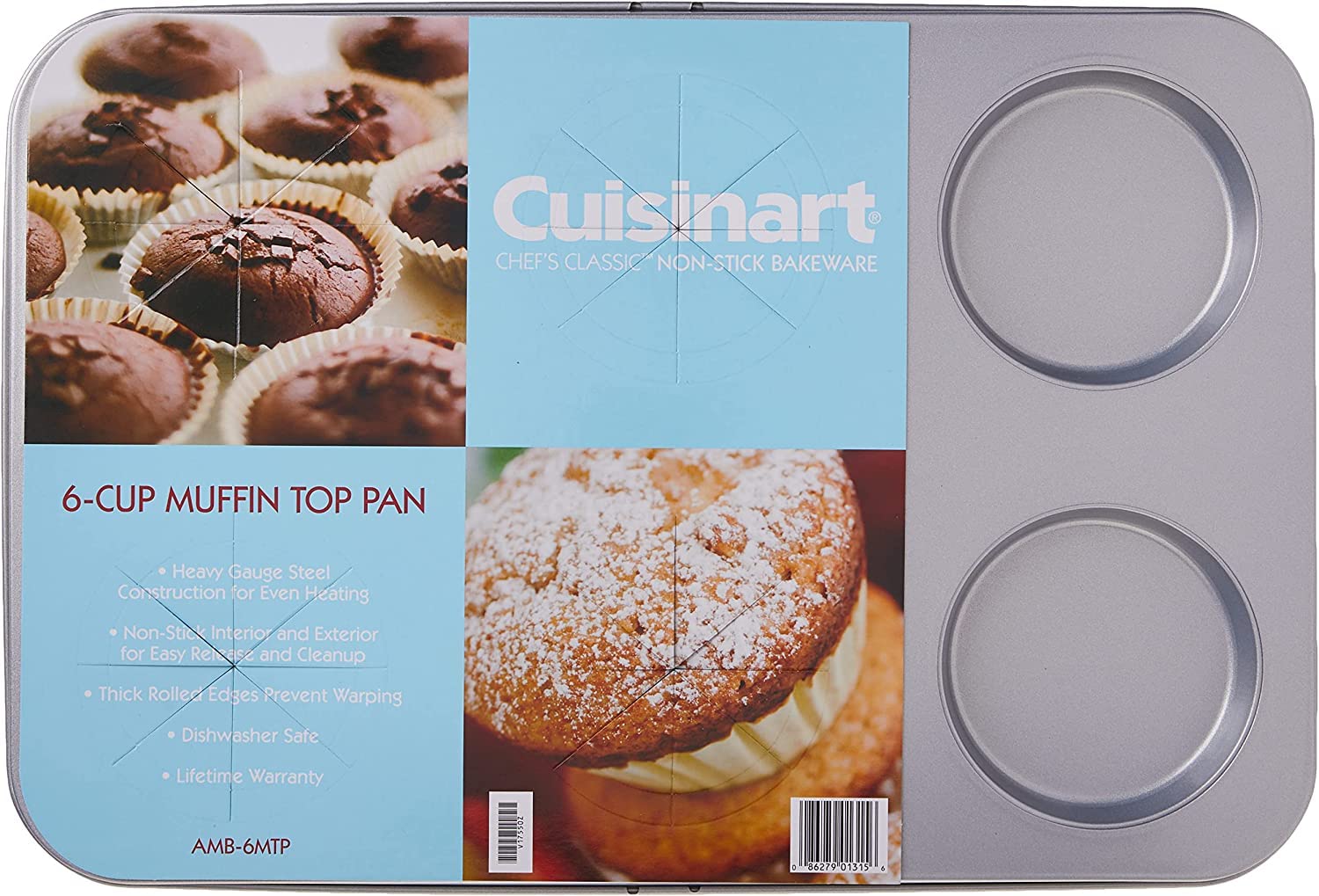 cuisinart-chef-s-classic-nonstick-6-cup-muffin-top-pan-silver image 7