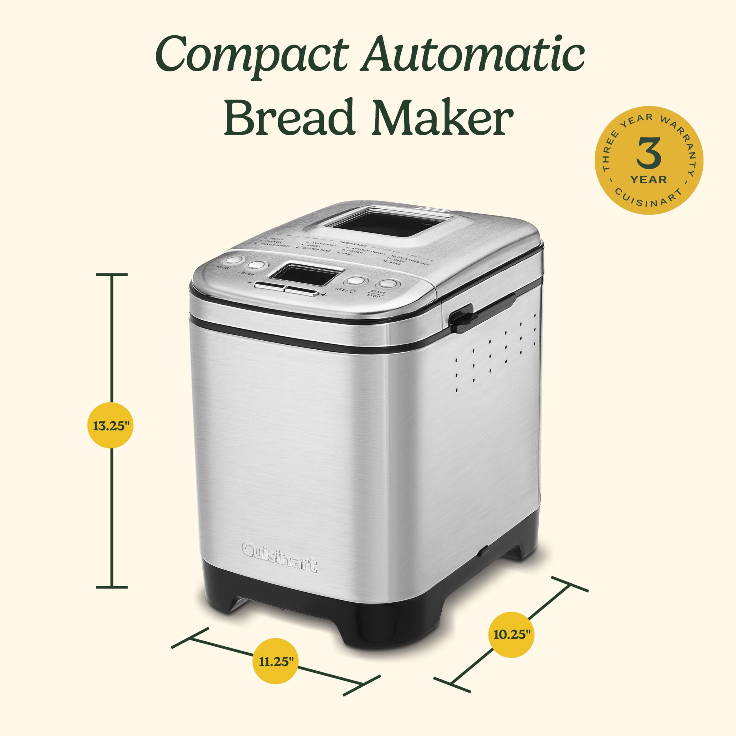 cuisinart-cbk-110-stainless-steel-automatic-bread-maker-machine-with-12-menu-opt image 6